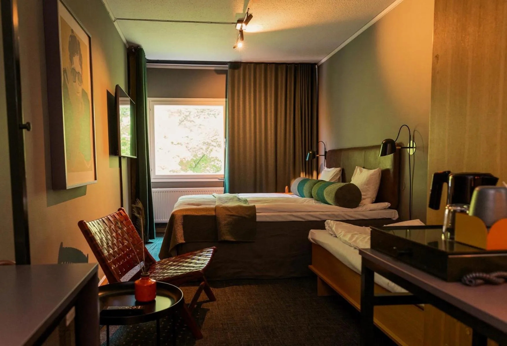 Bed in Spar Hotel Gårda