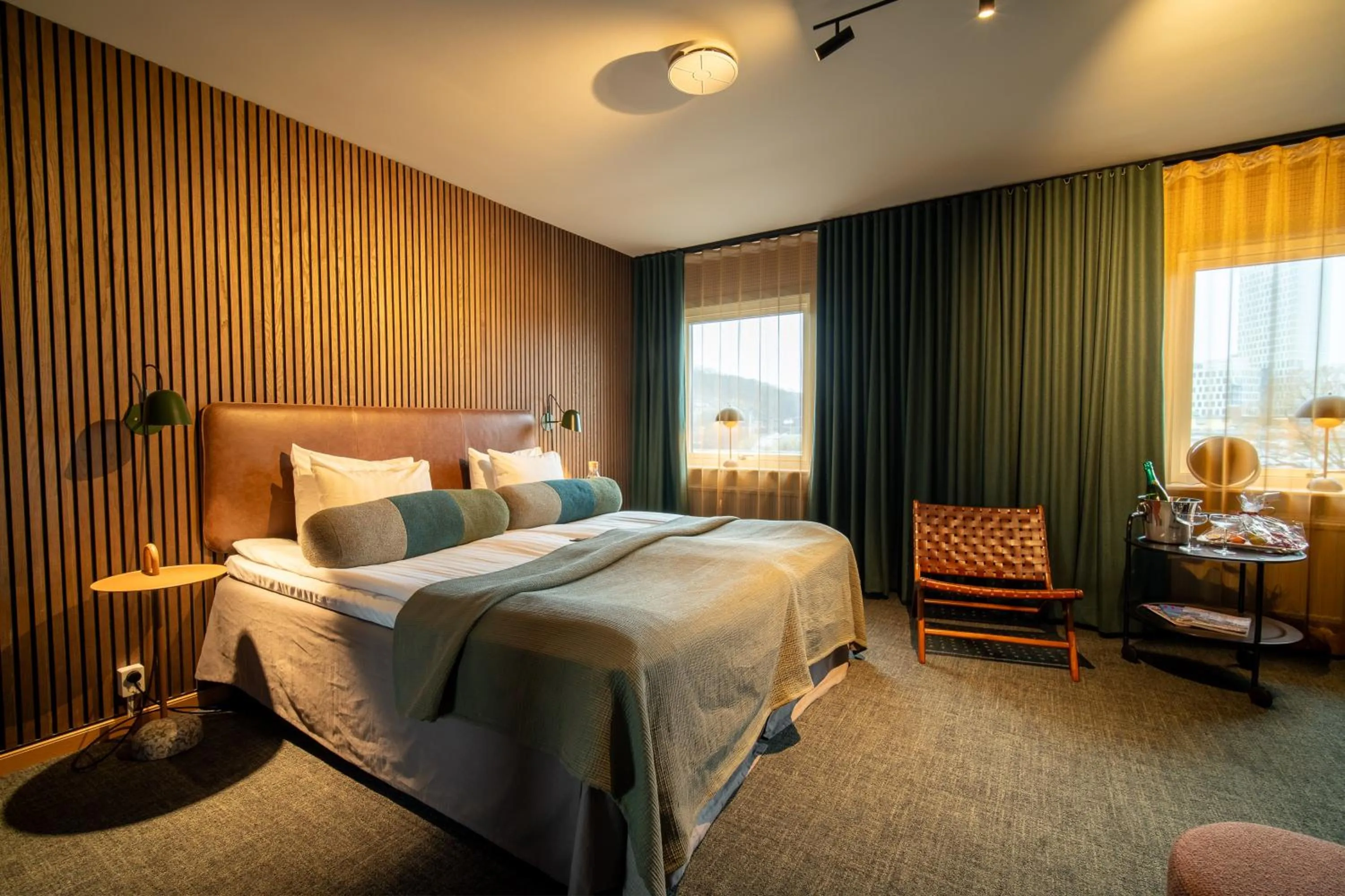 Bed in Spar Hotel Gårda