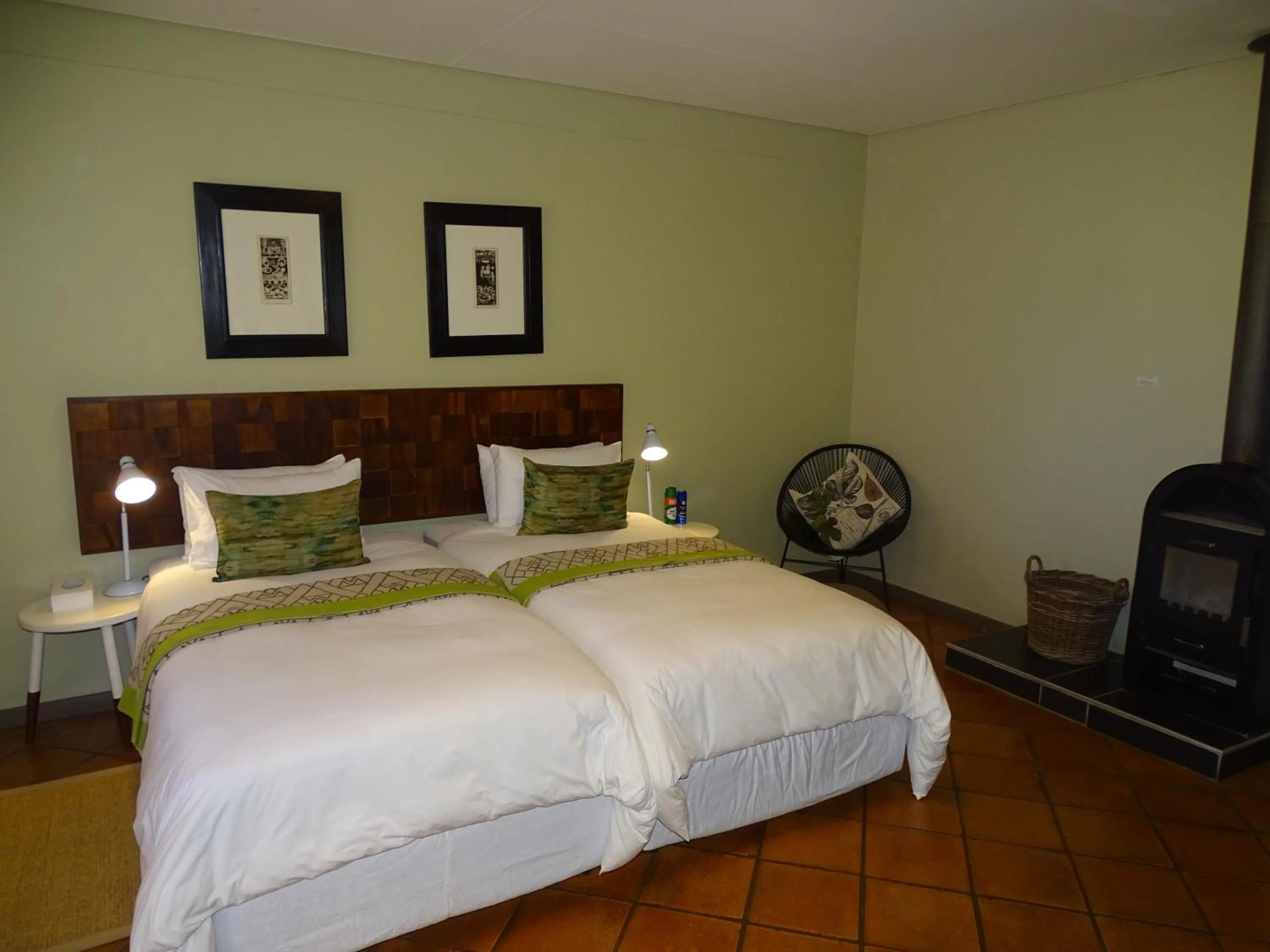 Bed in Auas Safari Lodge