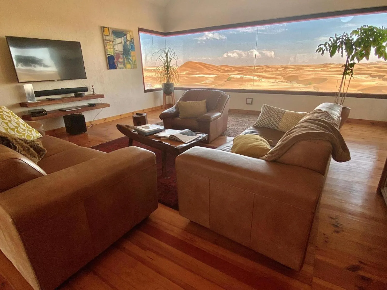 Seating area in Desert Breeze Lodge