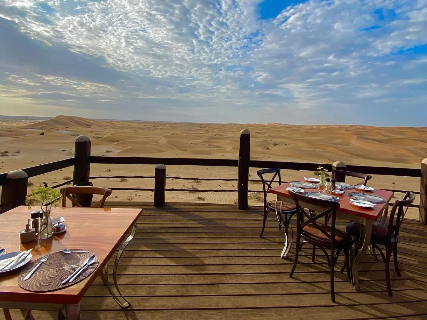 Patio in Desert Breeze Lodge