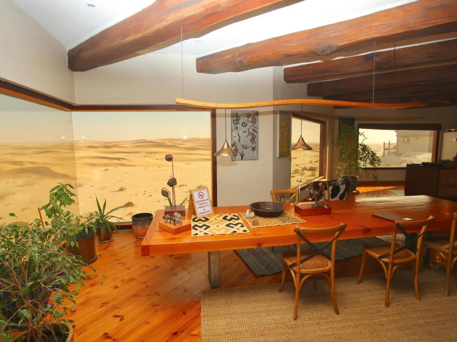 Seating area in Desert Breeze Lodge