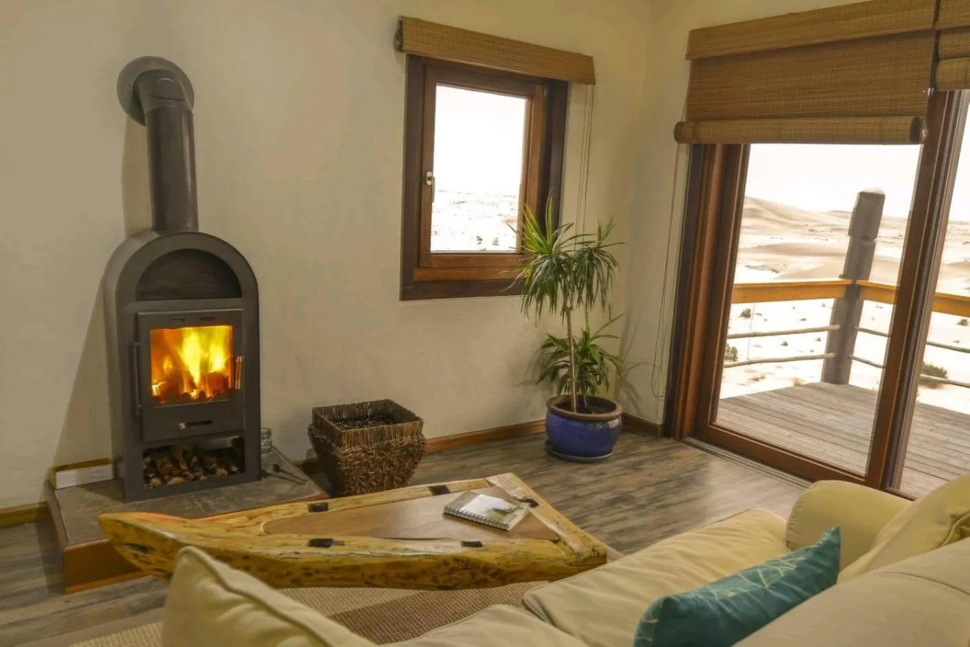 Seating area in Desert Breeze Lodge