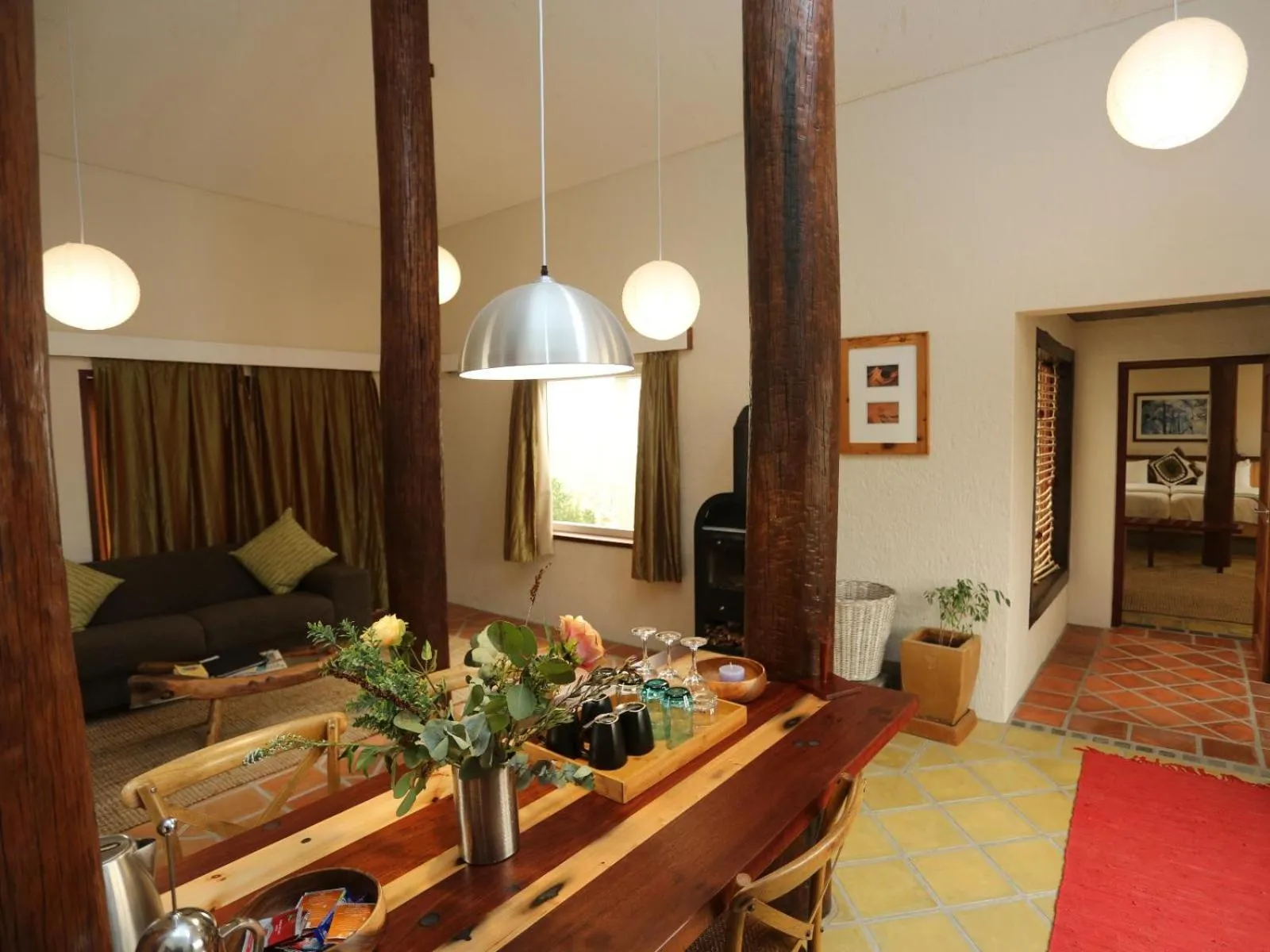 Seating area in Desert Breeze Lodge