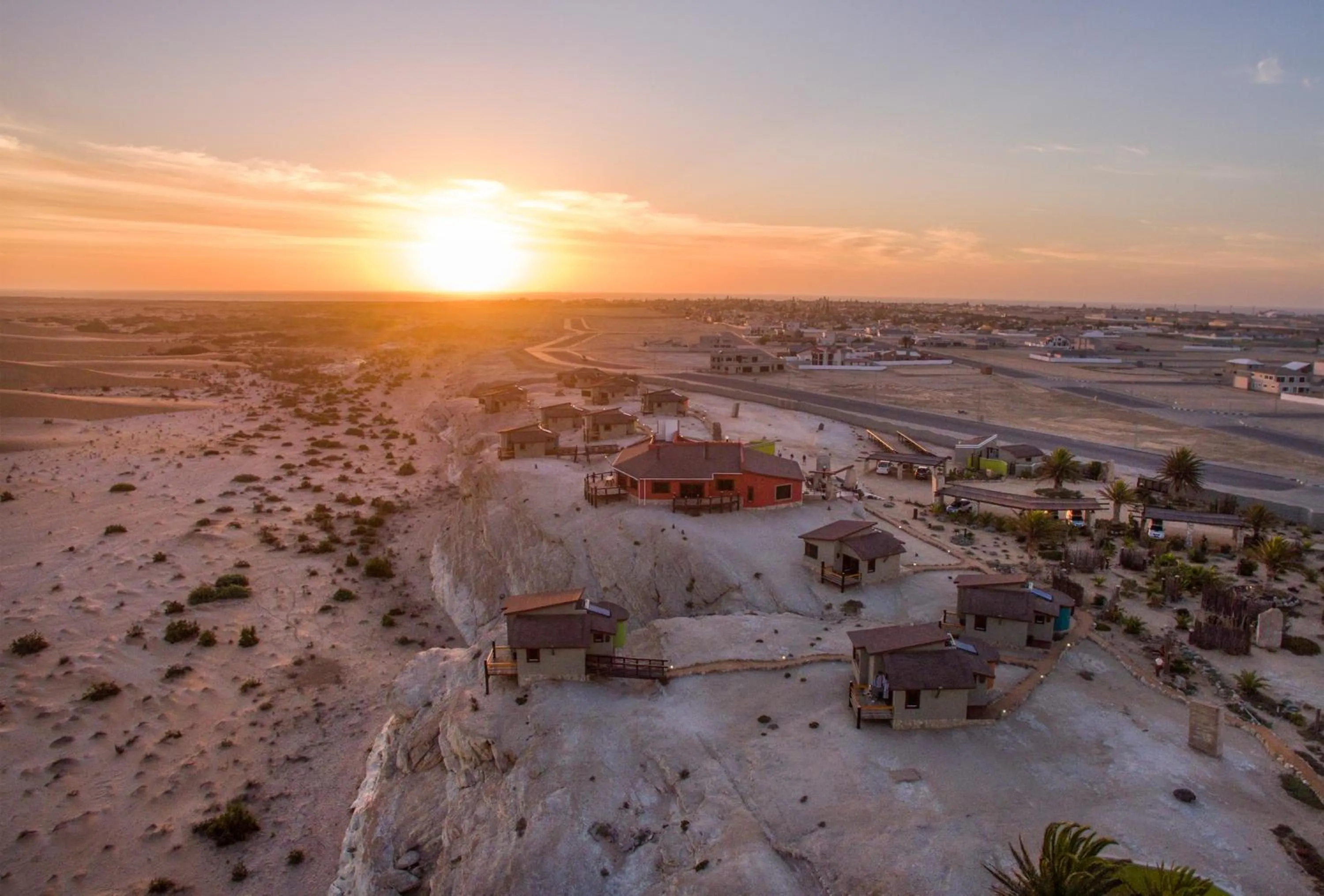 Sunset in Desert Breeze Lodge