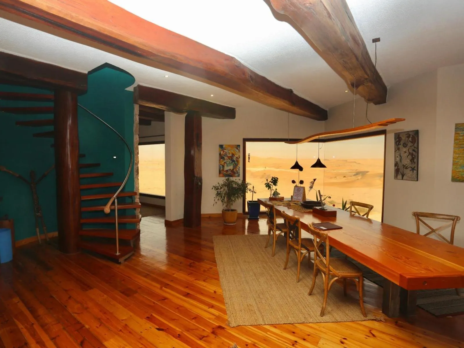 Seating area in Desert Breeze Lodge