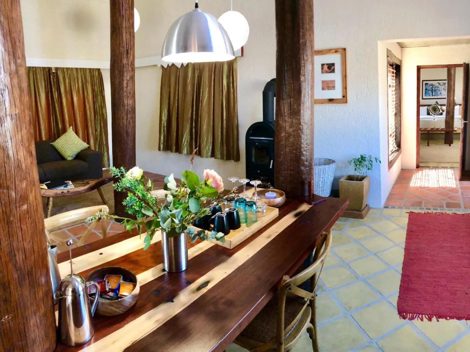 Seating area in Desert Breeze Lodge