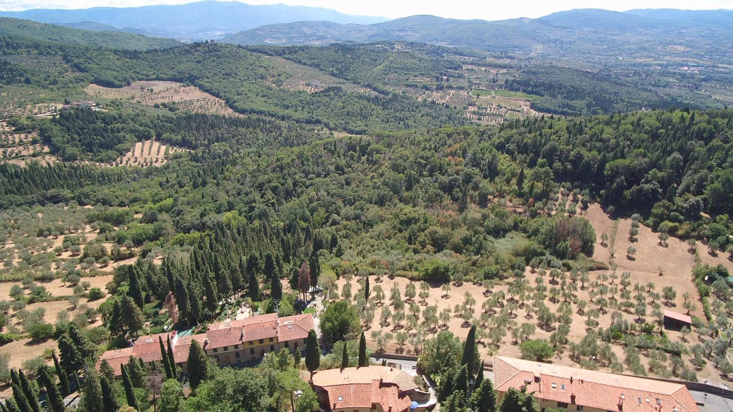 Bird's eye view in Camping Village Panoramico Fiesole