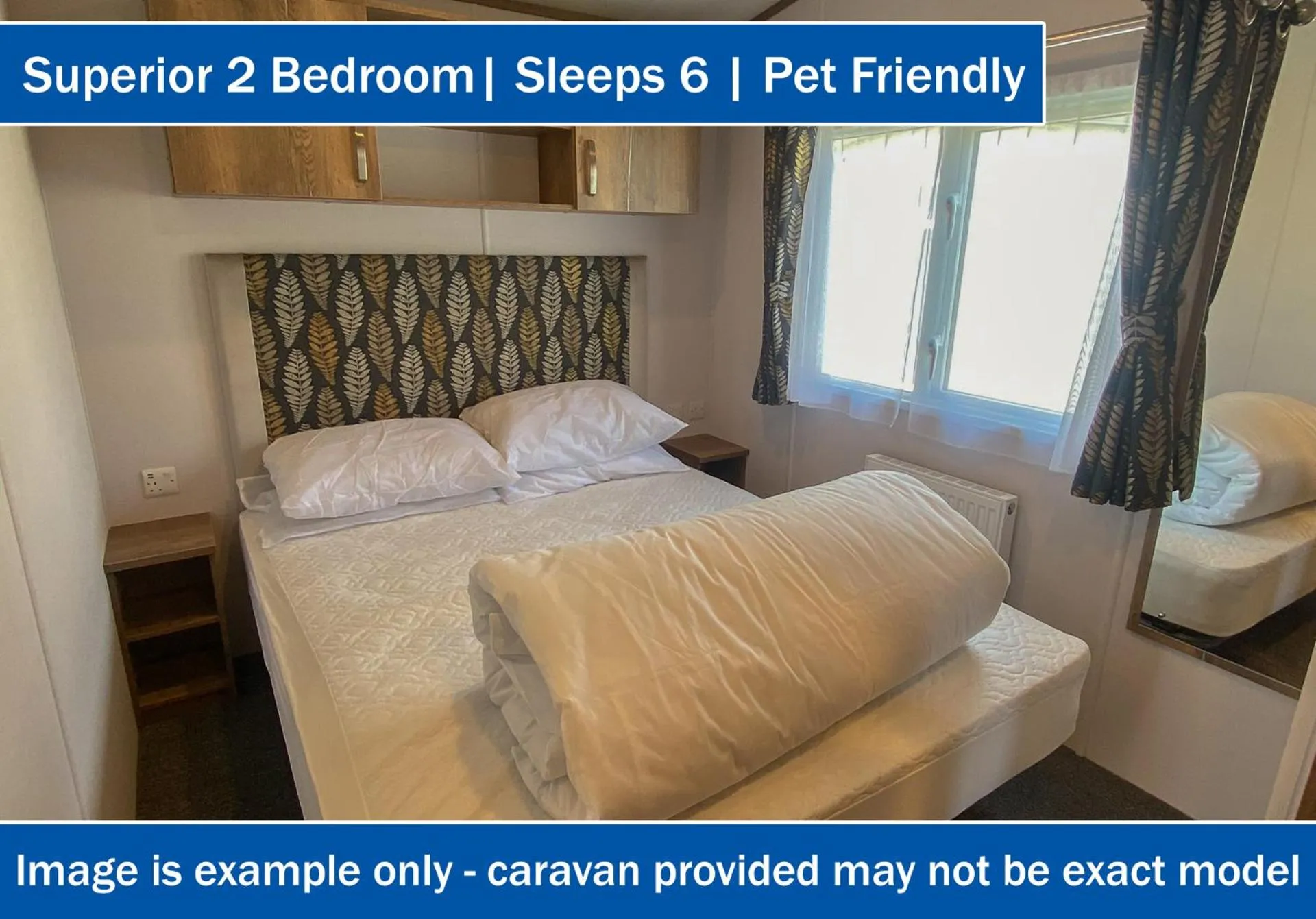 Bed in Crows Nest Caravan Park