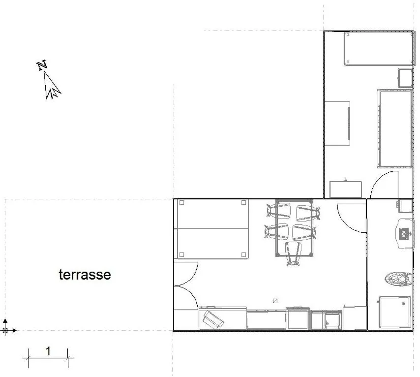 Floor plan in Le Claux des Hespérides