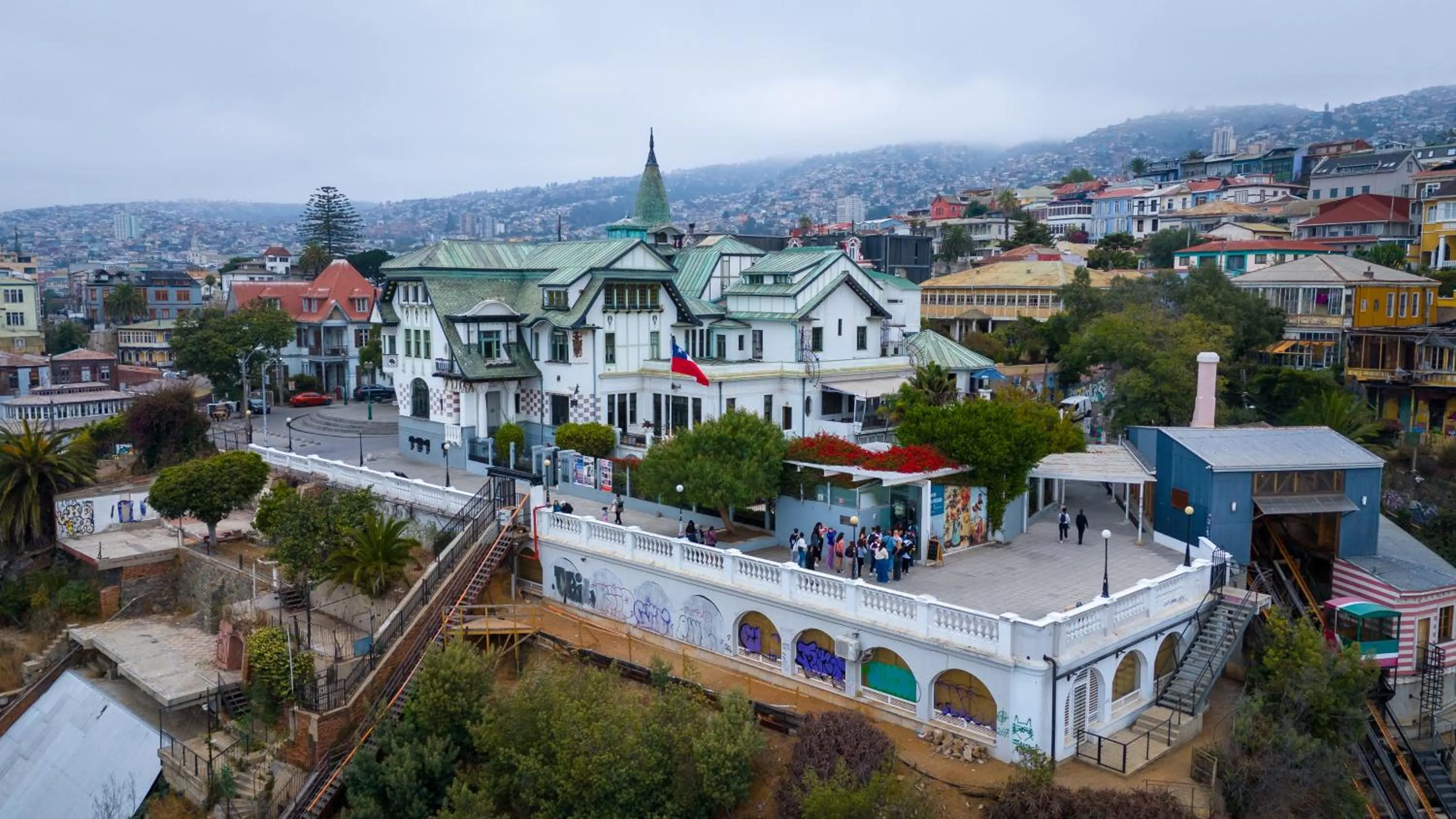 Bird's eye view in Hotel Reina Victoria Valparaíso