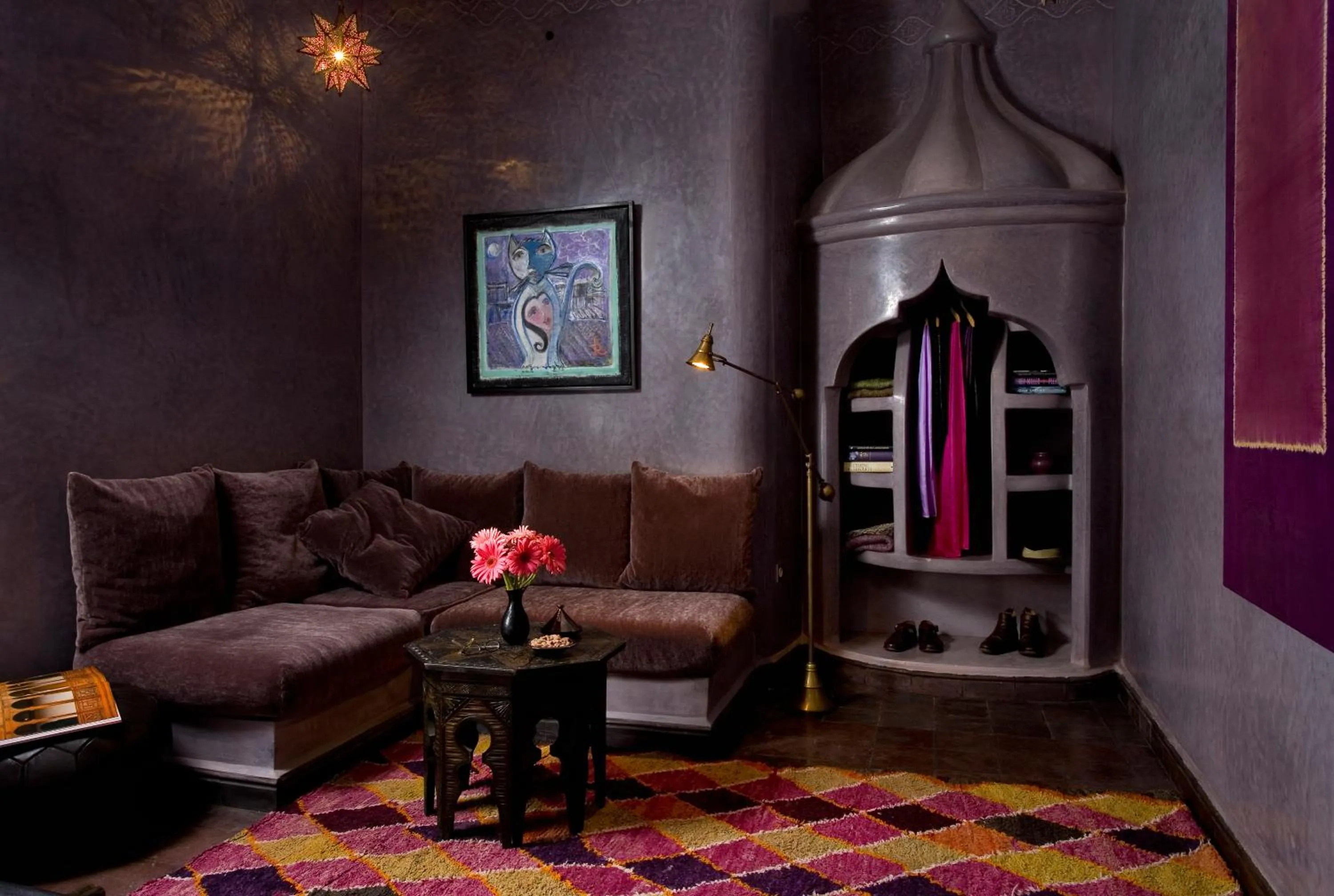 Seating area in Riad Meriem