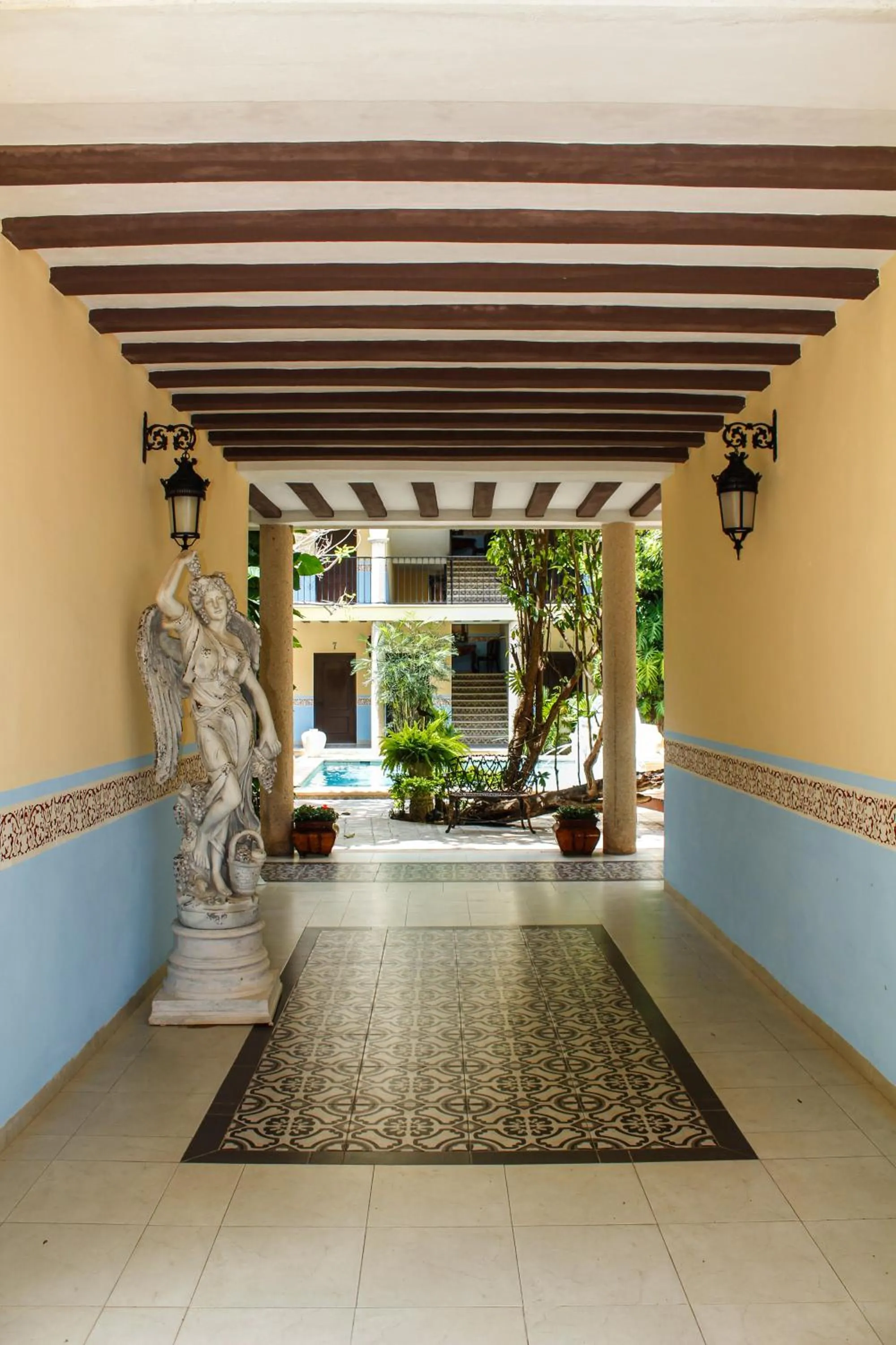 Garden view in Hotel Fundadores