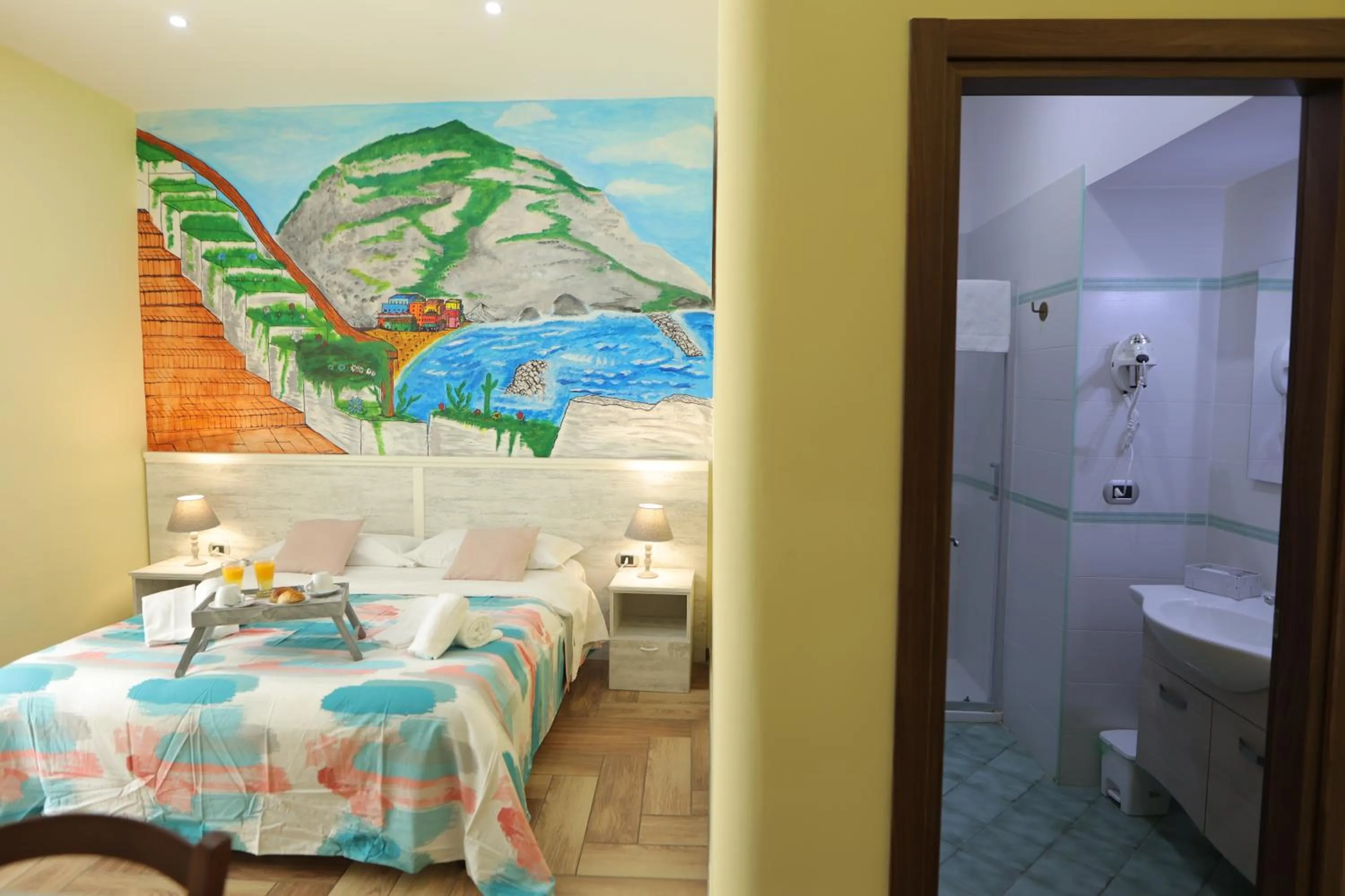 Bathroom, Bed in L'Ammor e Napule