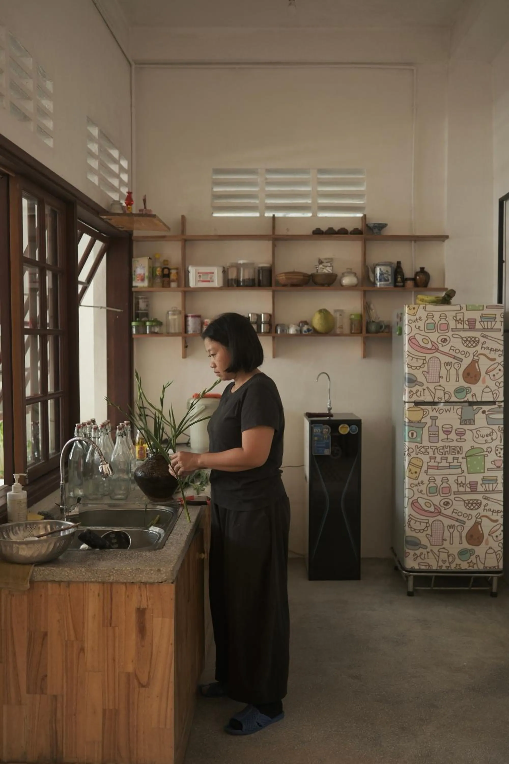 Communal kitchen in a-mâze house