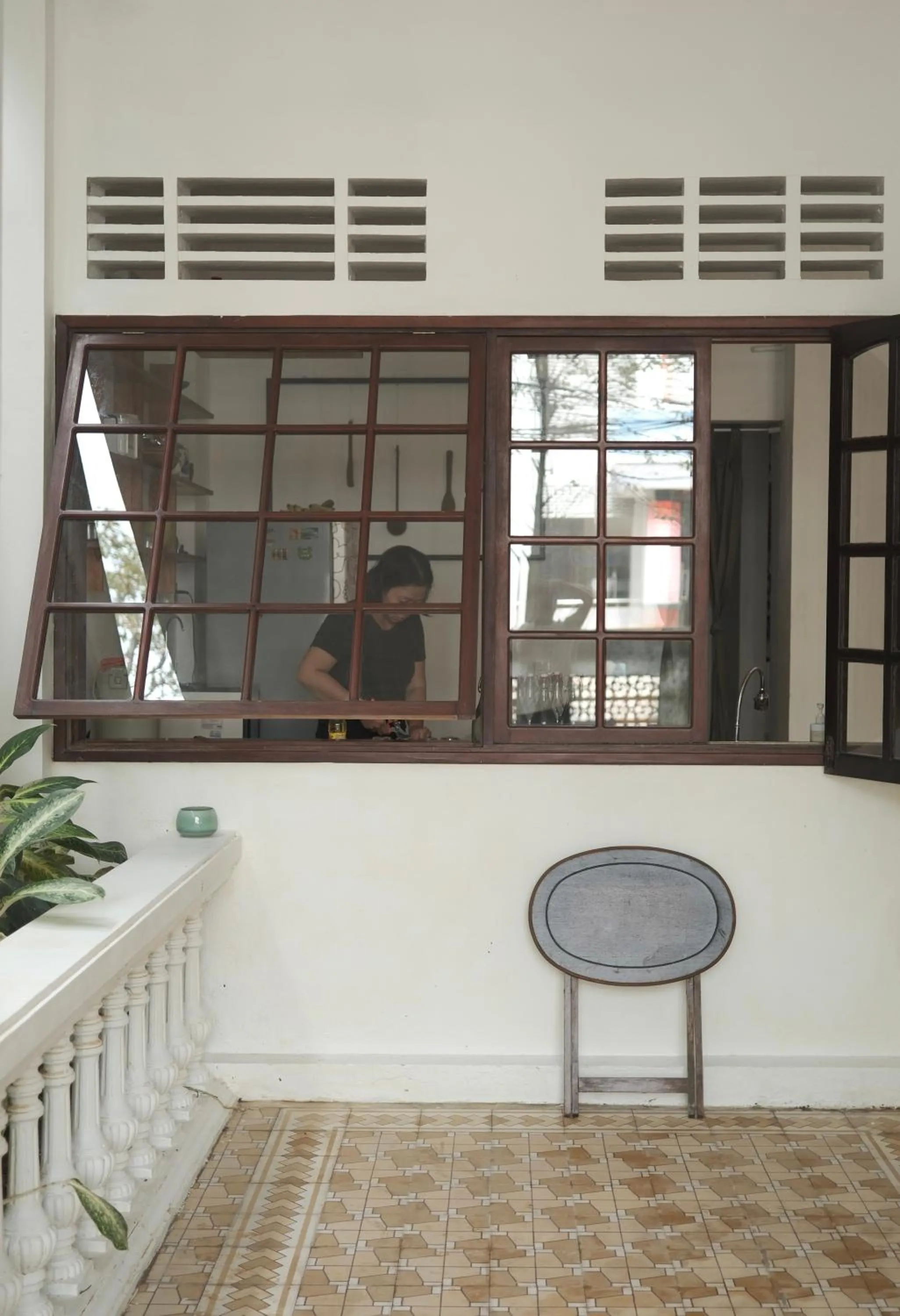 Communal kitchen in a-mâze house