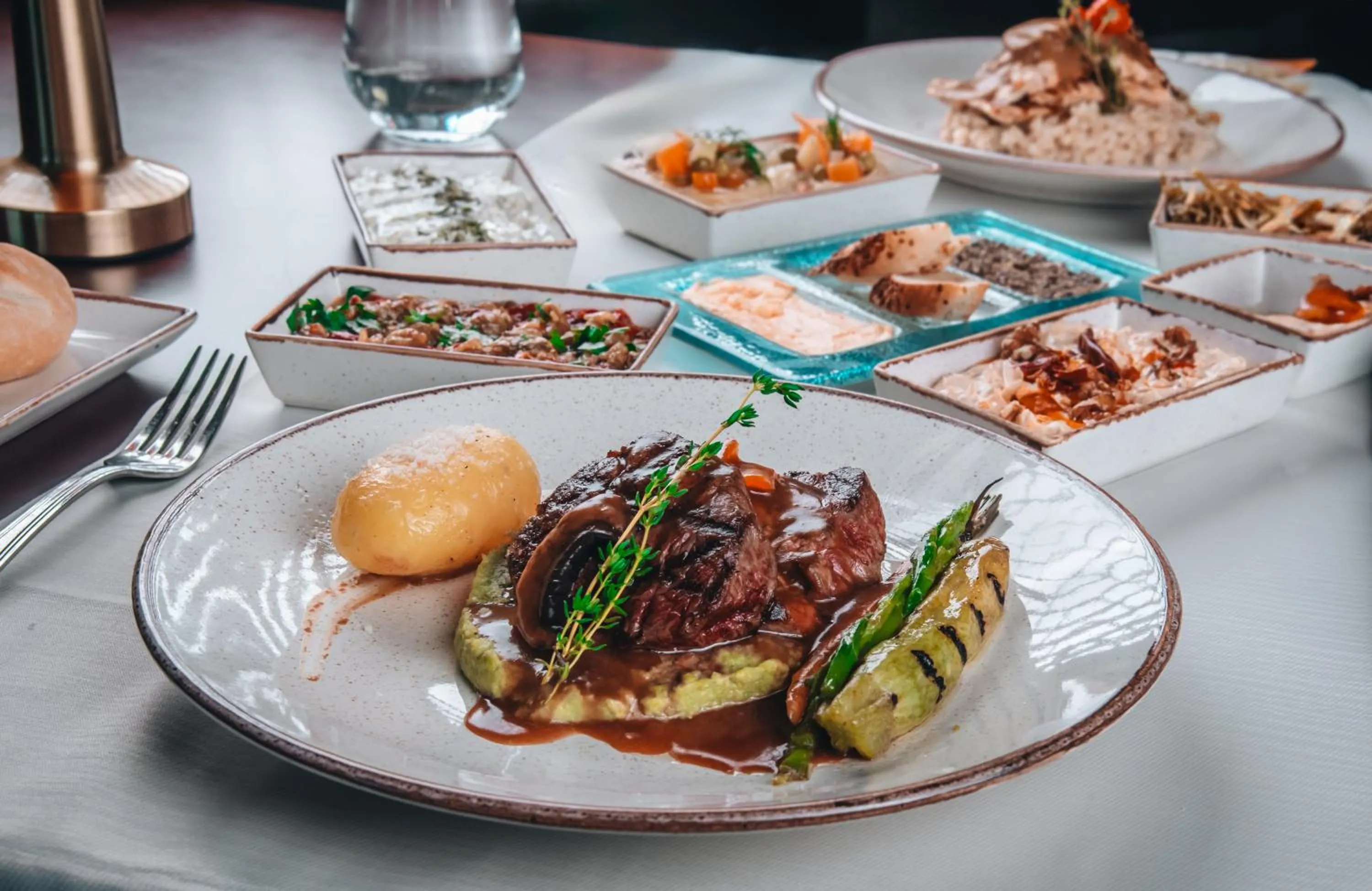 Food close-up in Wellborn Luxury Hotel