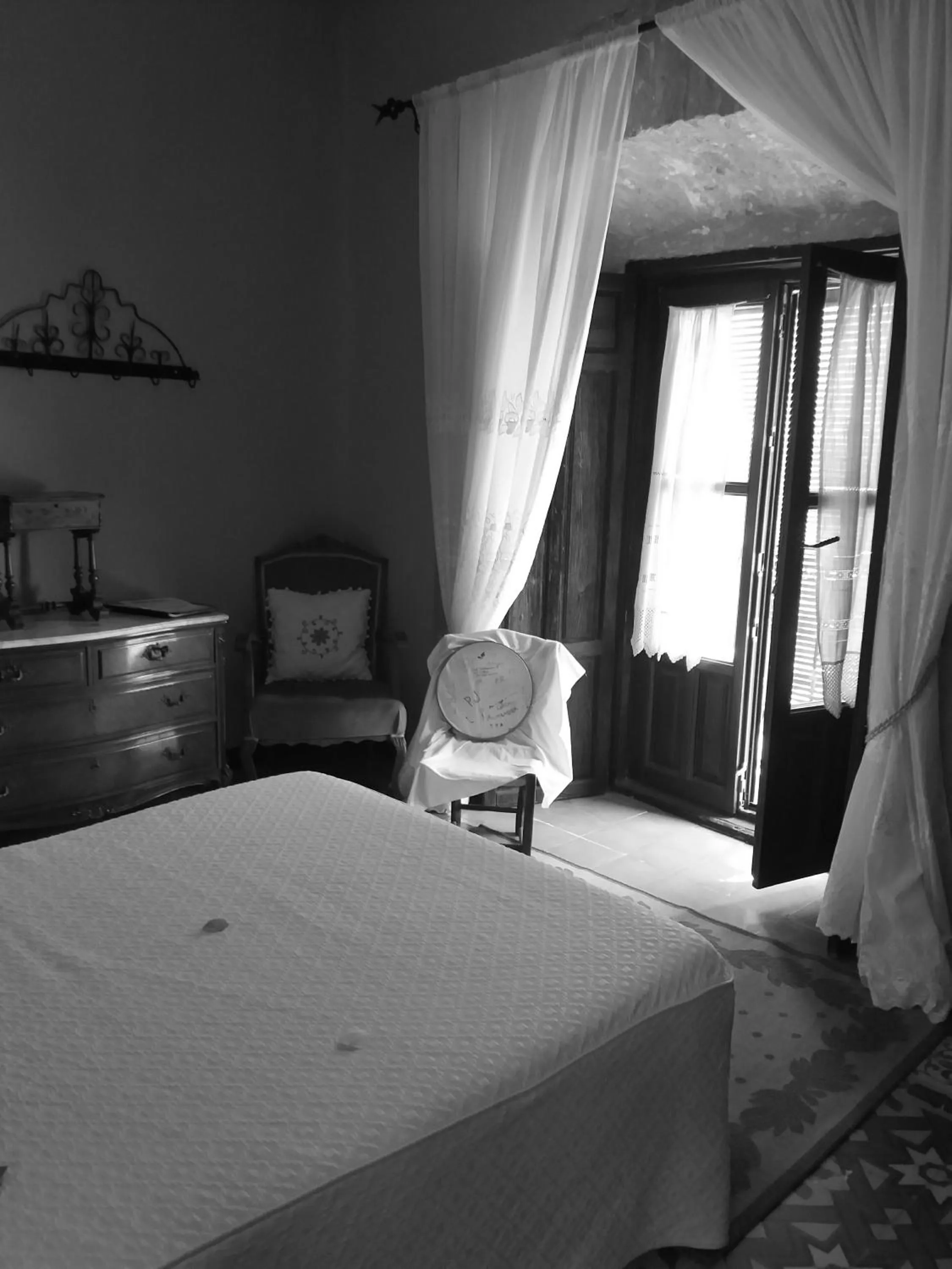 Bed in Hotel Palacio Guzmanes