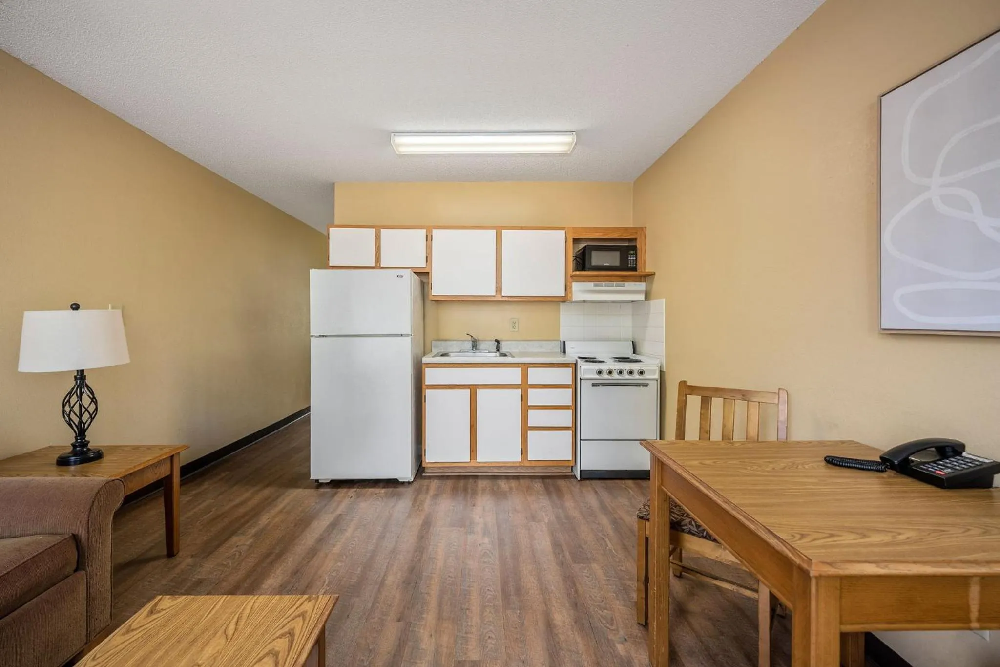 Kitchen or kitchenette in Affordable Suites Wilson