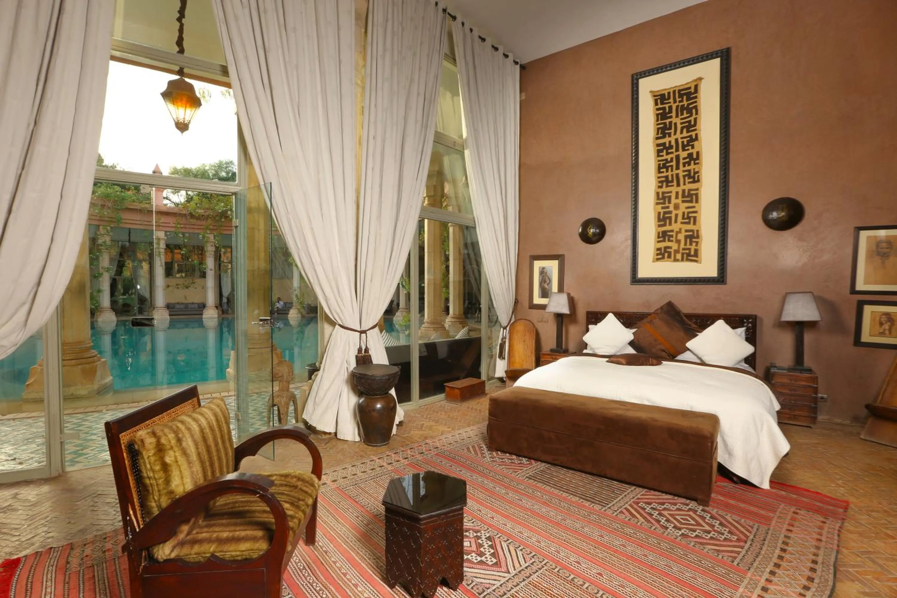 Bedroom in Le Palais Rhoul and Spa