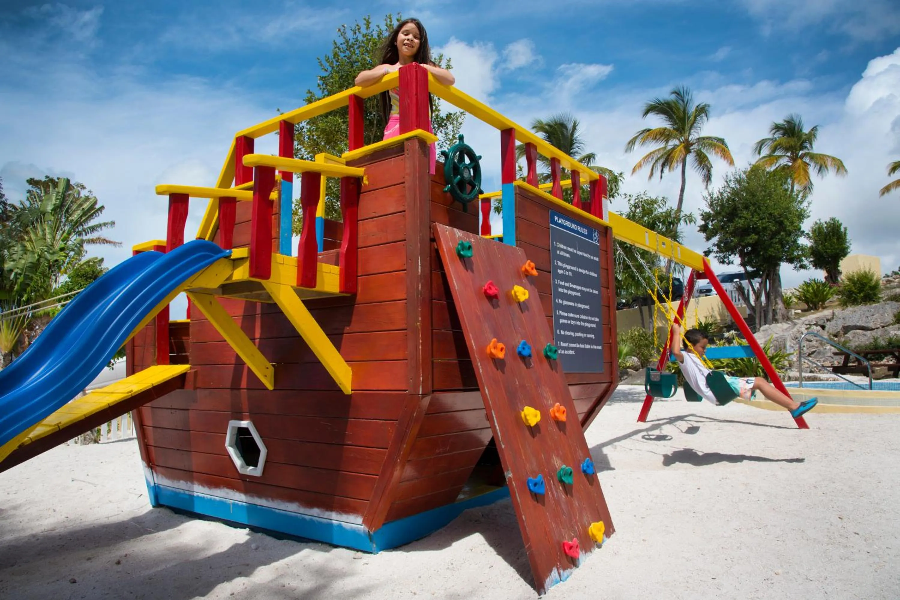 Children play ground in Simpson Bay Resort Marina & Spa