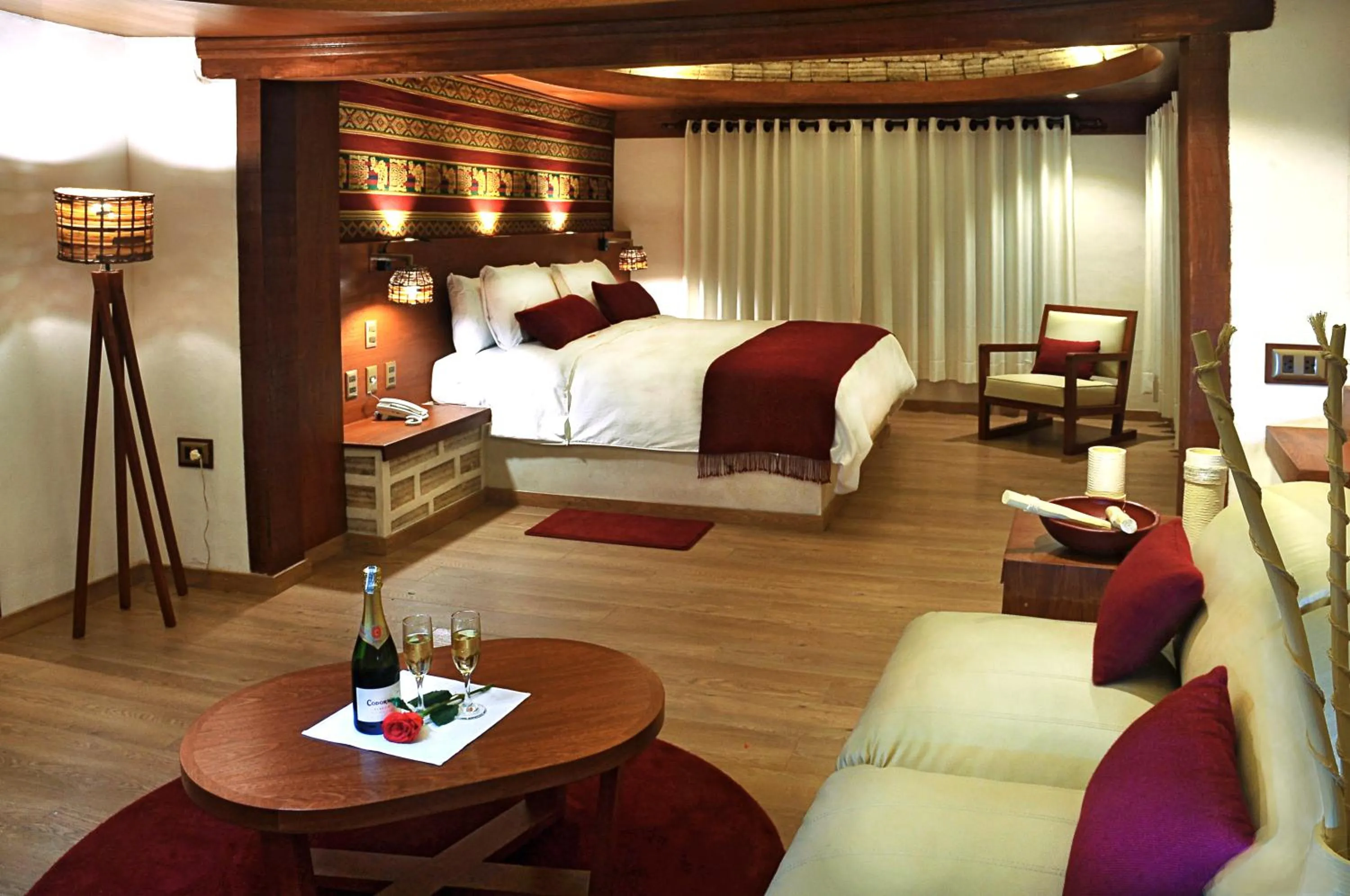 Decorative detail, Bed in Hotel Palacio de Sal