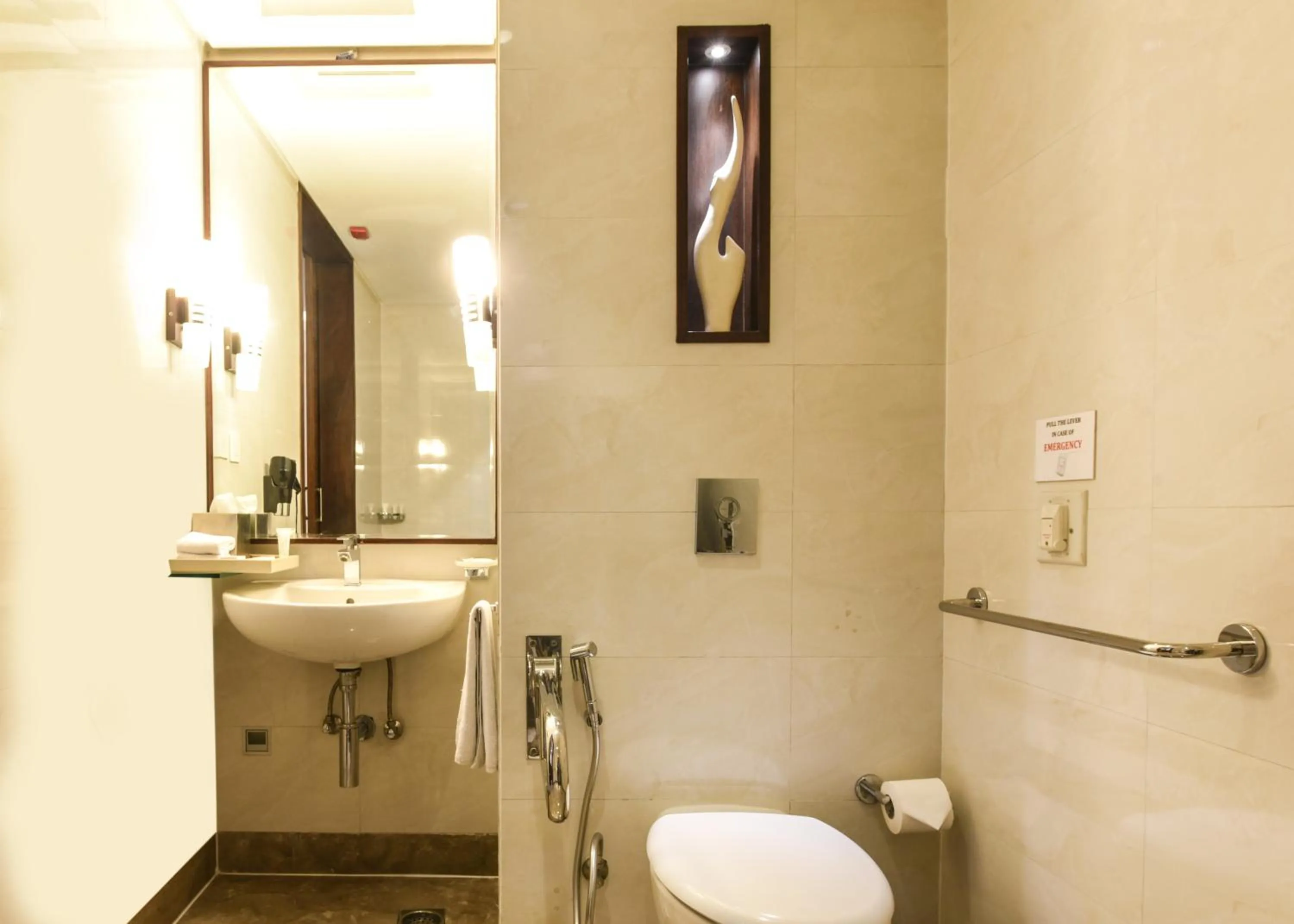 Bathroom in DoubleTree by Hilton Gurugram Baani Square