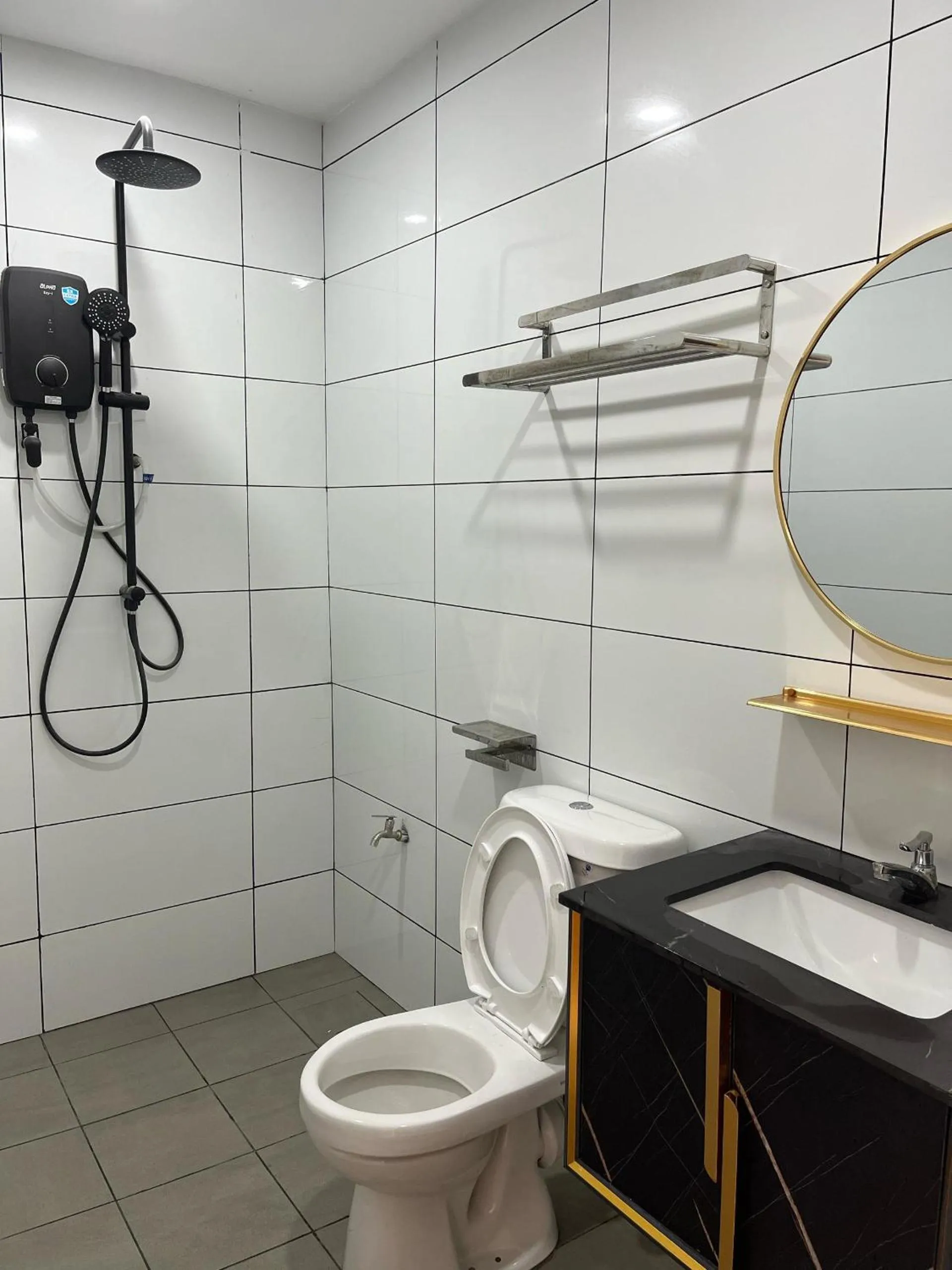 Shower in Halo Hotel