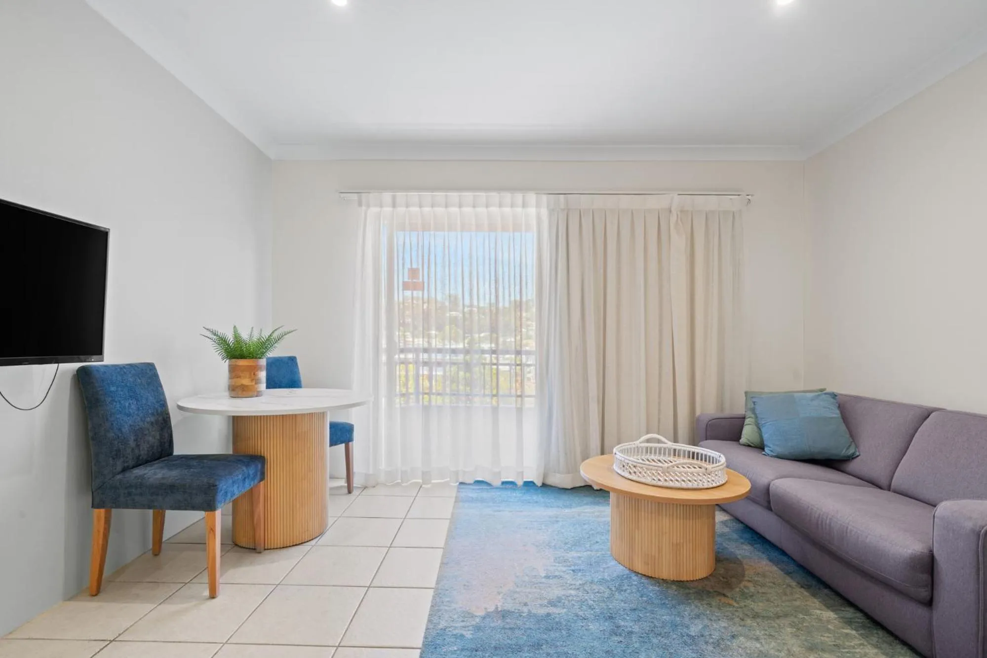 Living room in Terrigal Sails Serviced Apartments