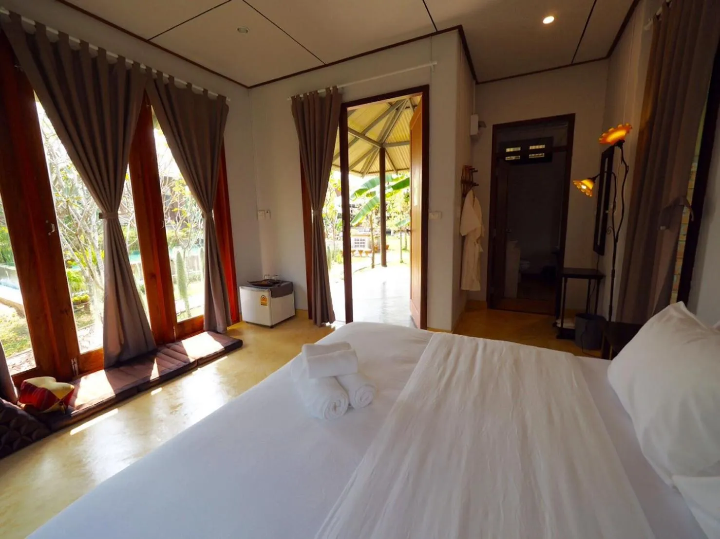 Bedroom, Bed in BaanSuk Sukhothai Resort