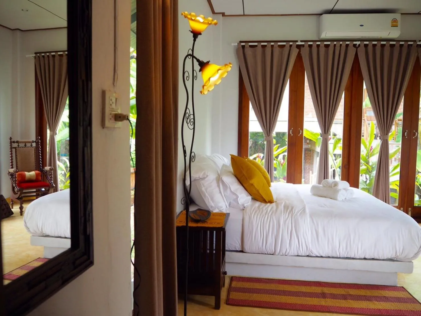 Bedroom, Bed in BaanSuk Sukhothai Resort