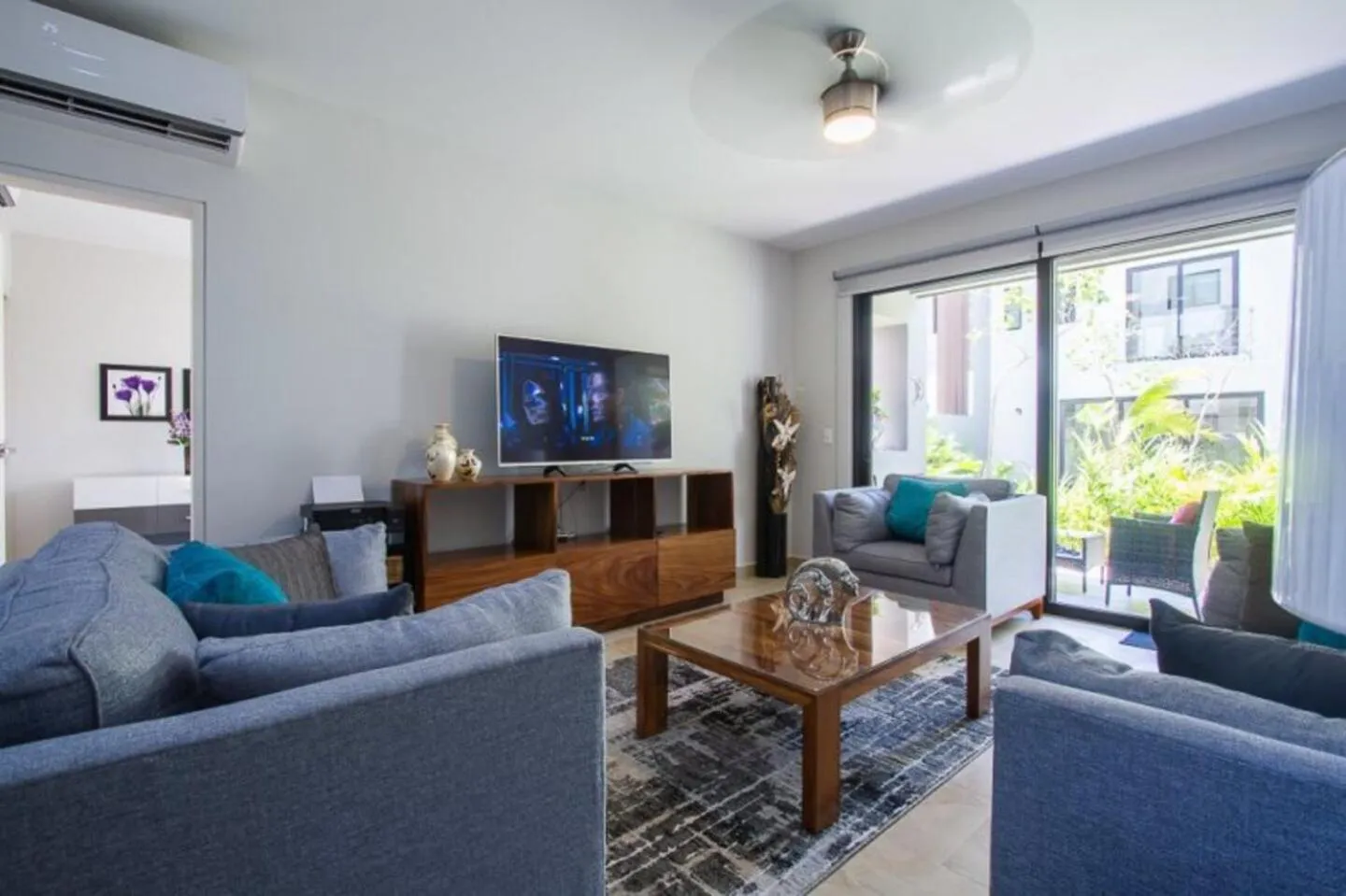 Living room in Ciudad Mayakoba Homes by Vimex