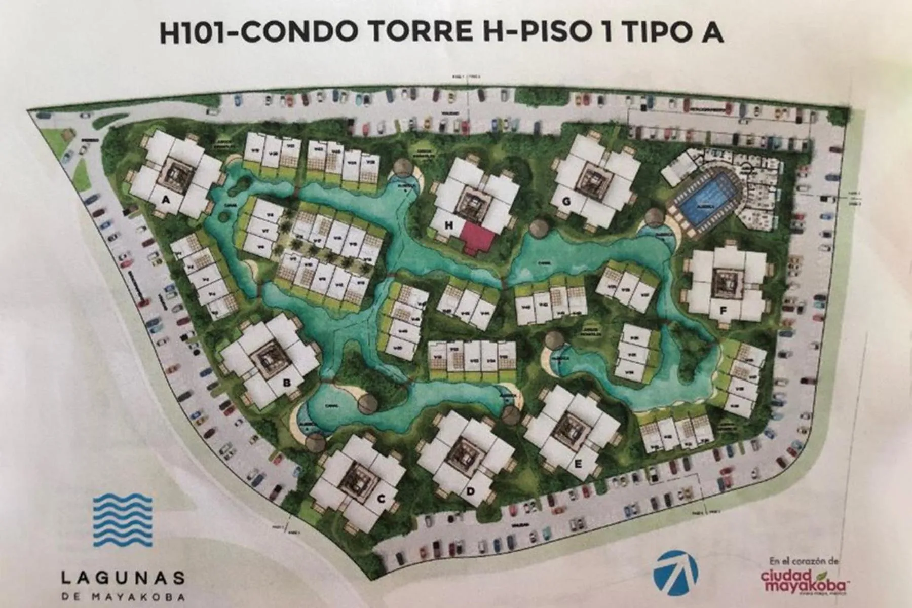 Street view in Ciudad Mayakoba Homes by Vimex