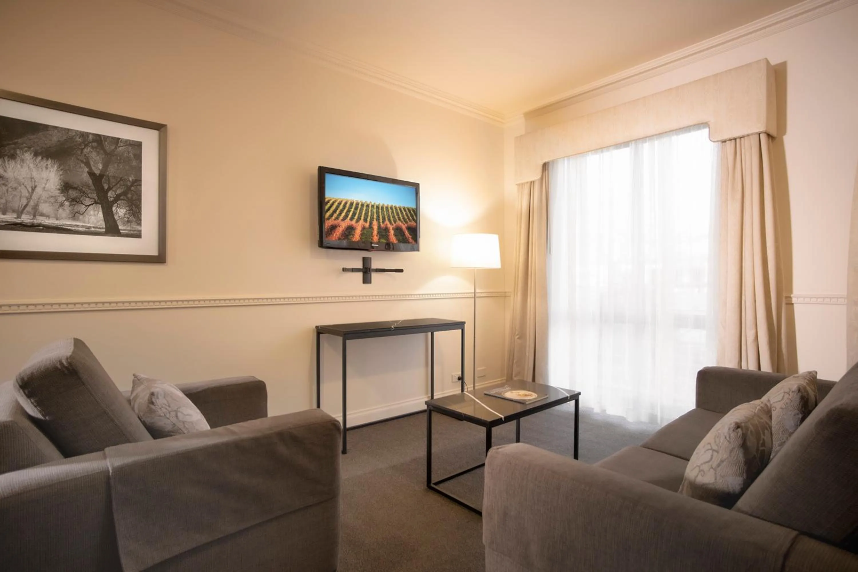 Living room in Majestic Tynte Street Apartments