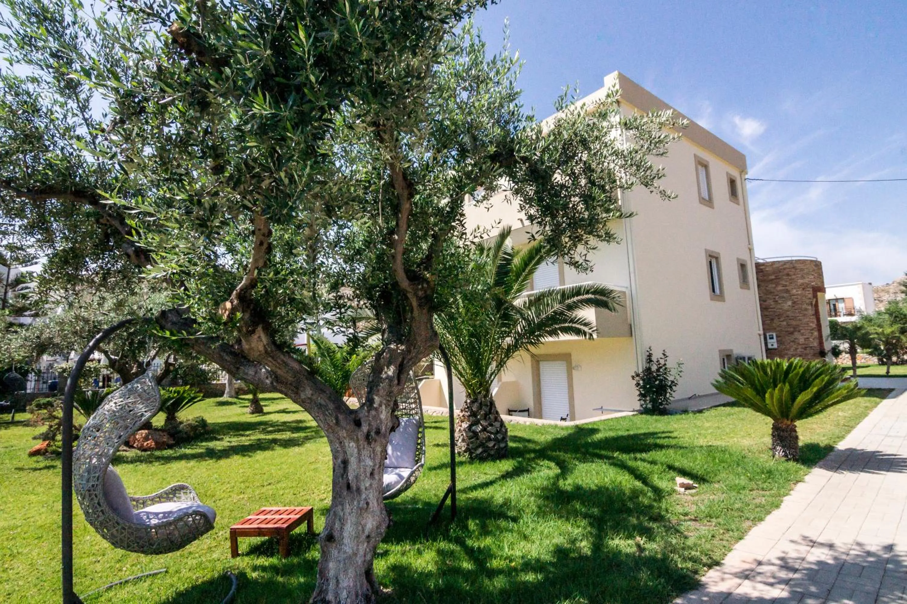 Garden in Lindos Blue Sky