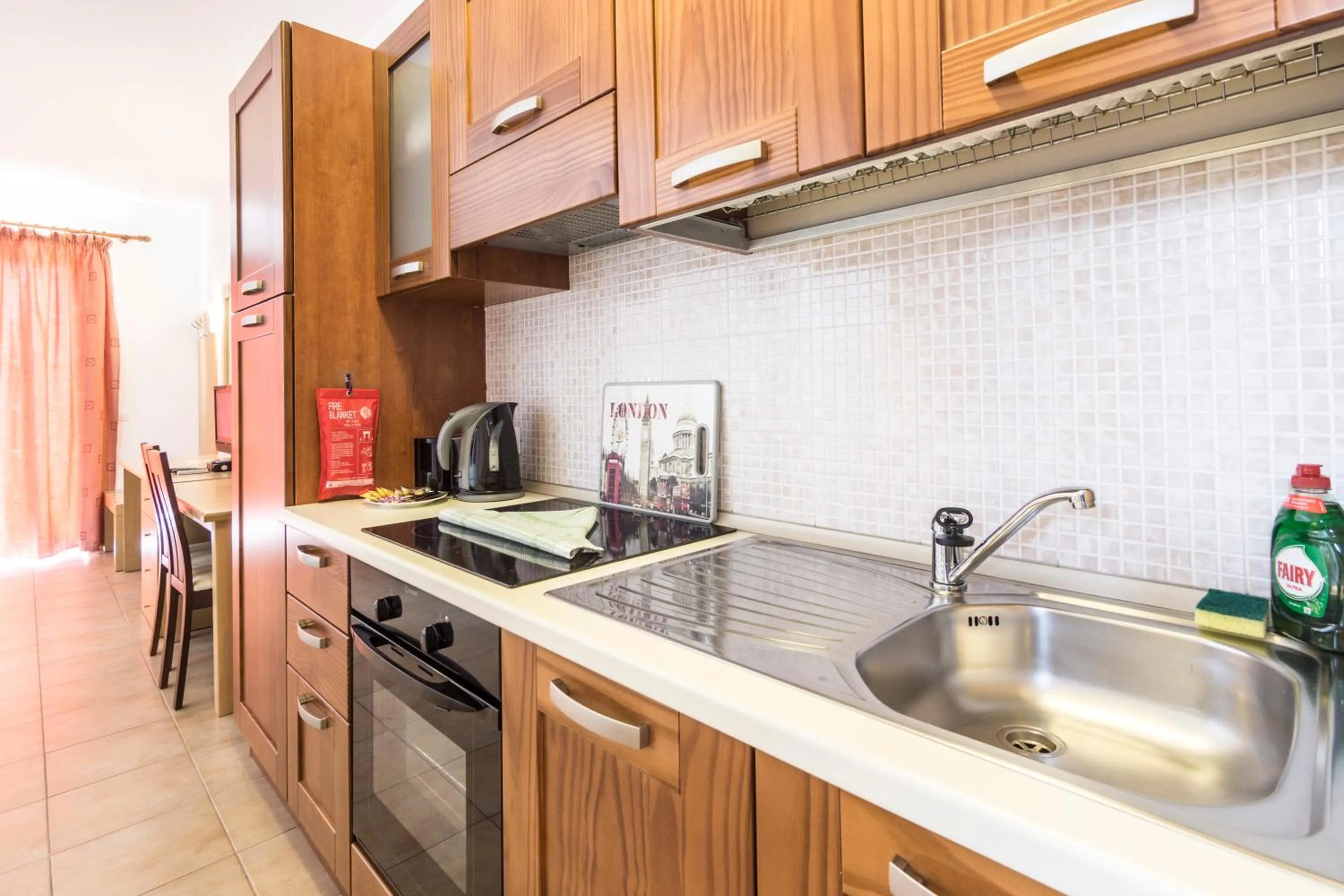 Kitchen or kitchenette in Lindos Blue Sky