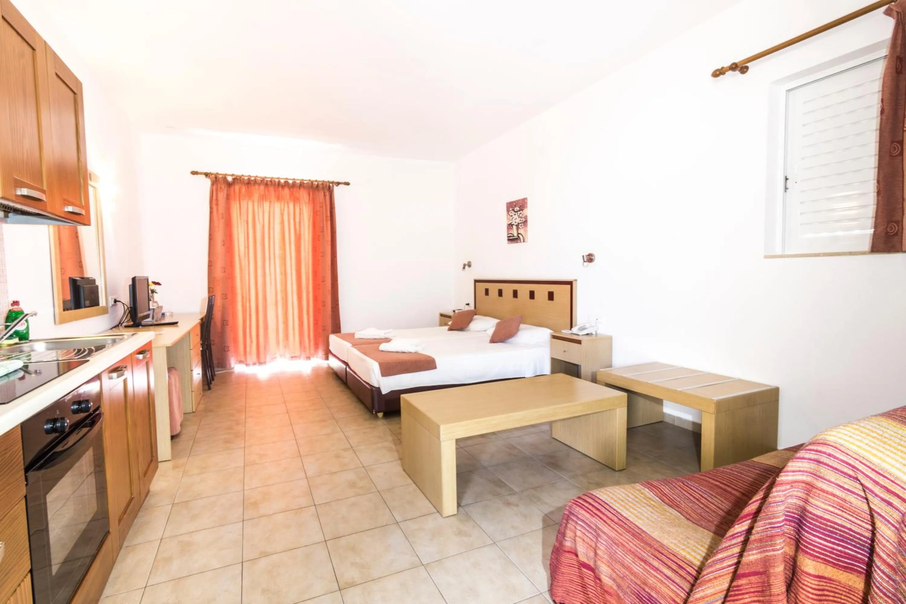 Bed in Lindos Blue Sky