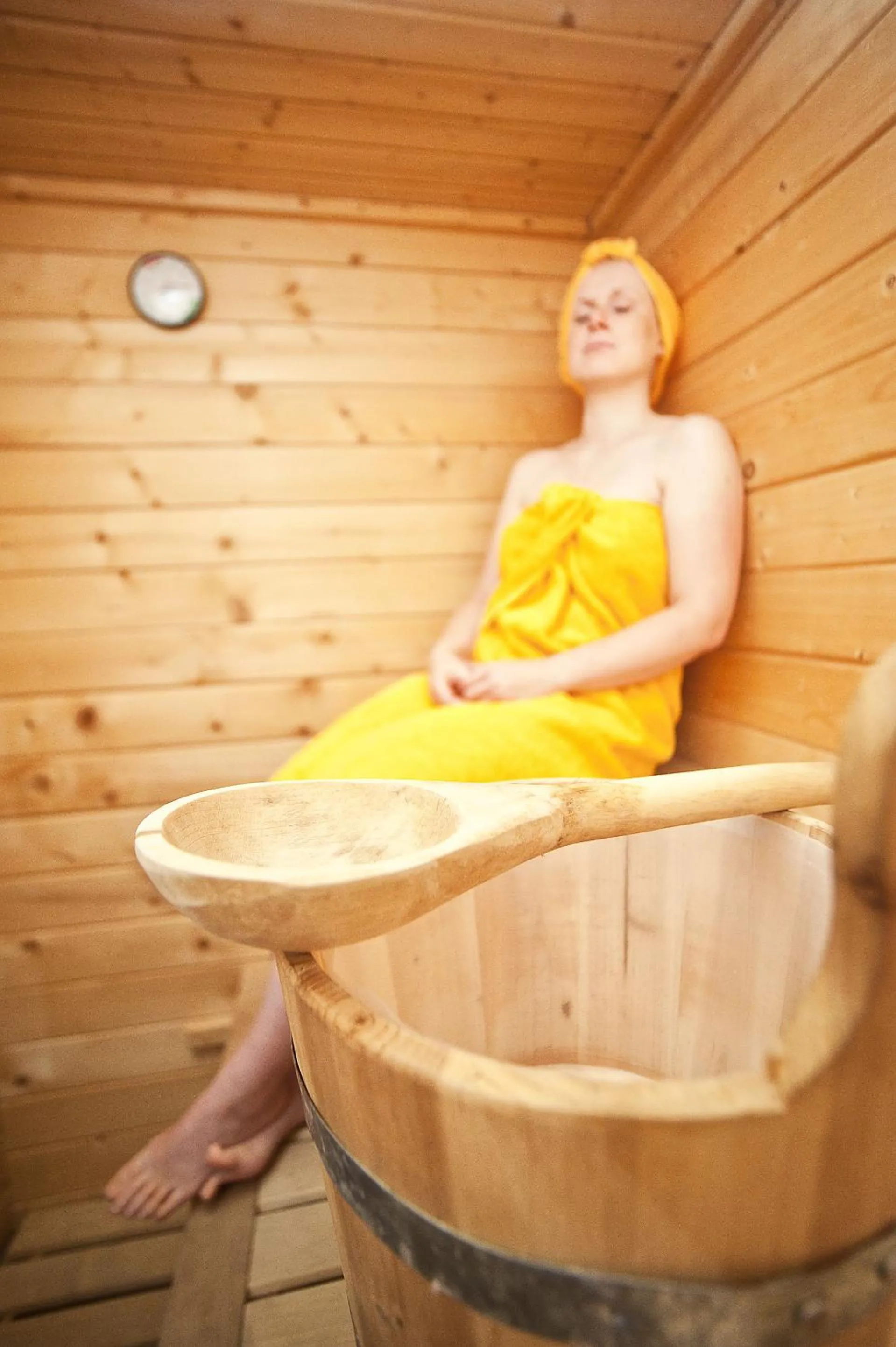 Sauna in Ferienhaus Seestern I