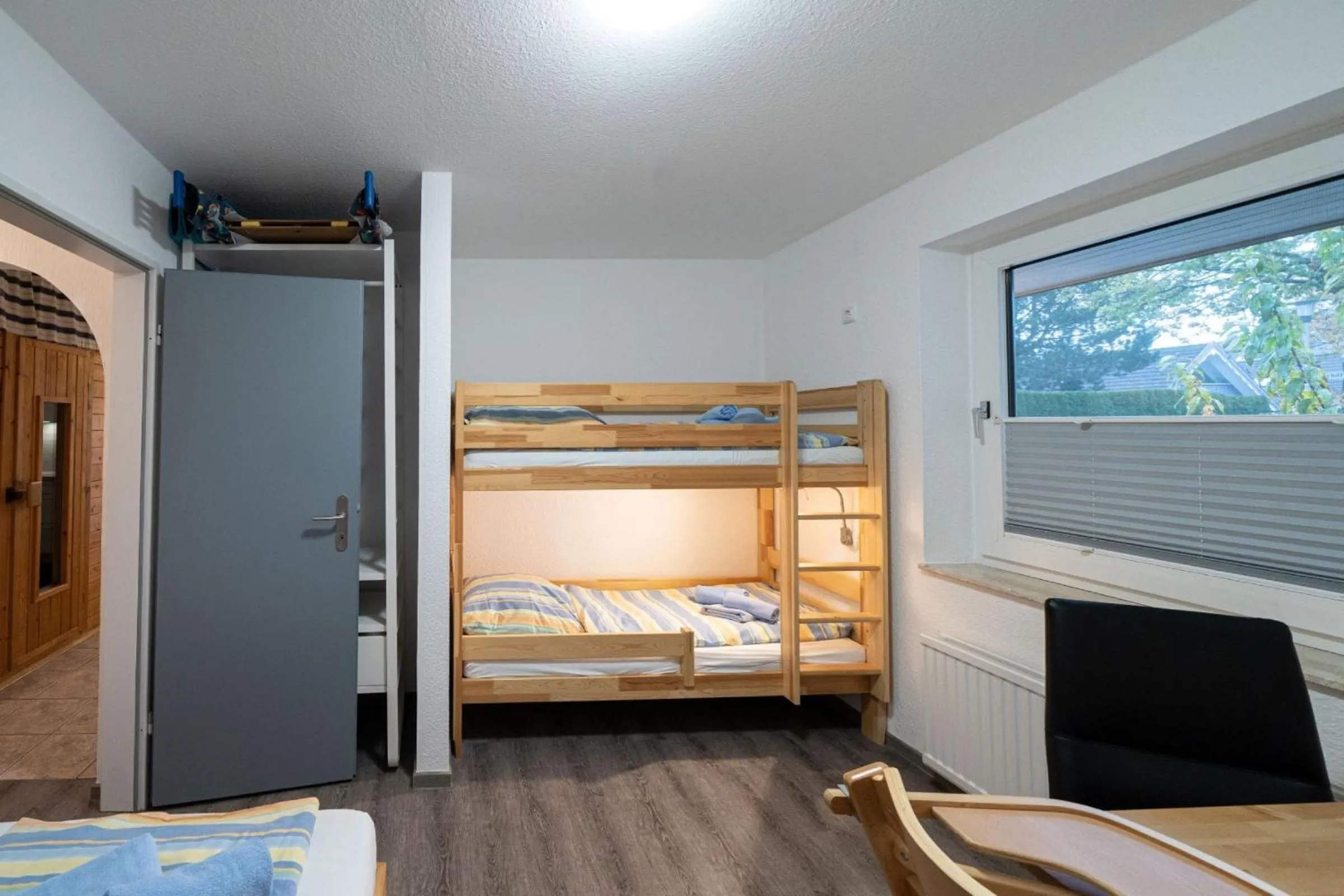 Bedroom, Bed in Ferienhaus Seestern I