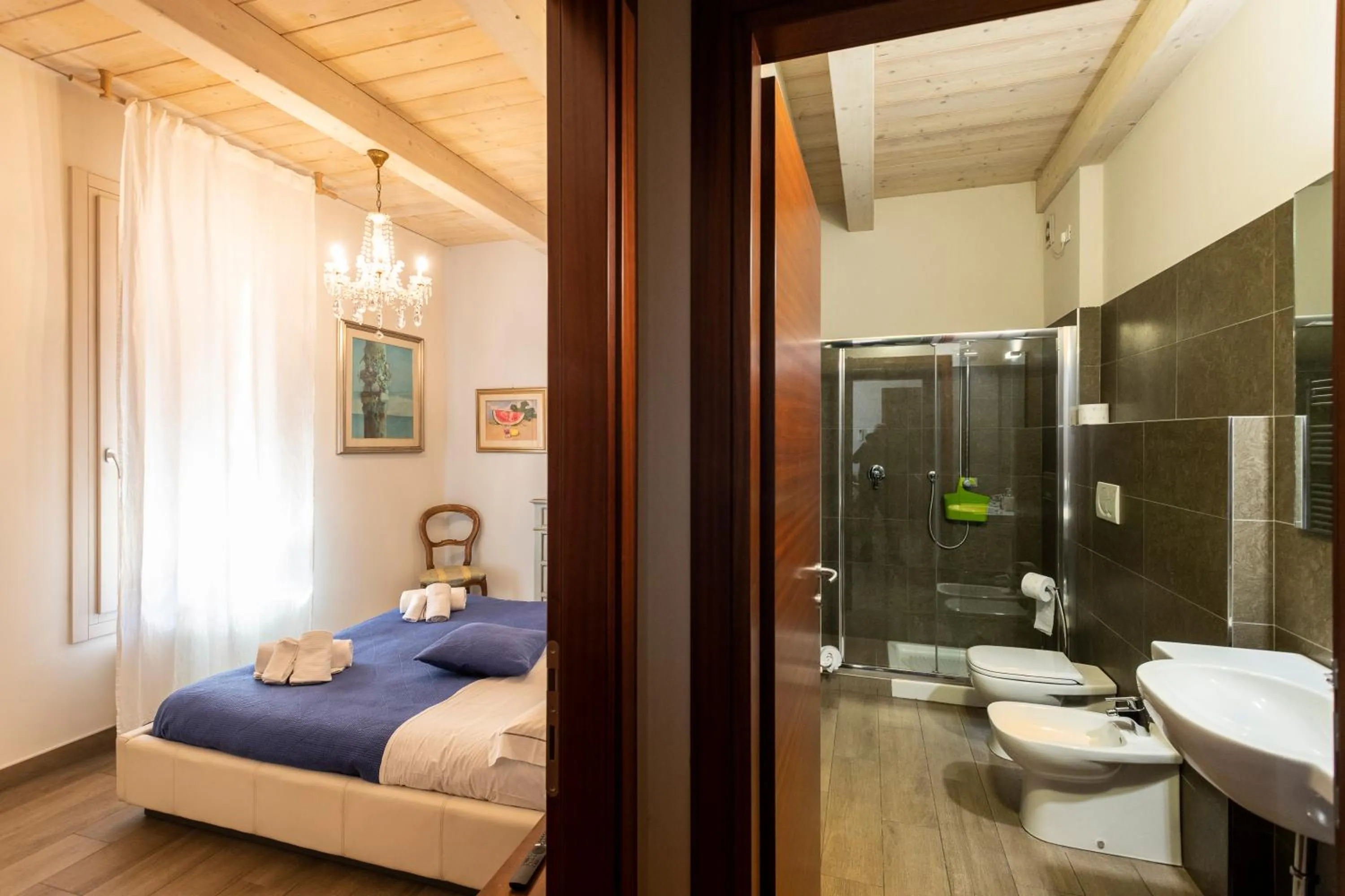 Bed in Al Battistero Luxury Suite