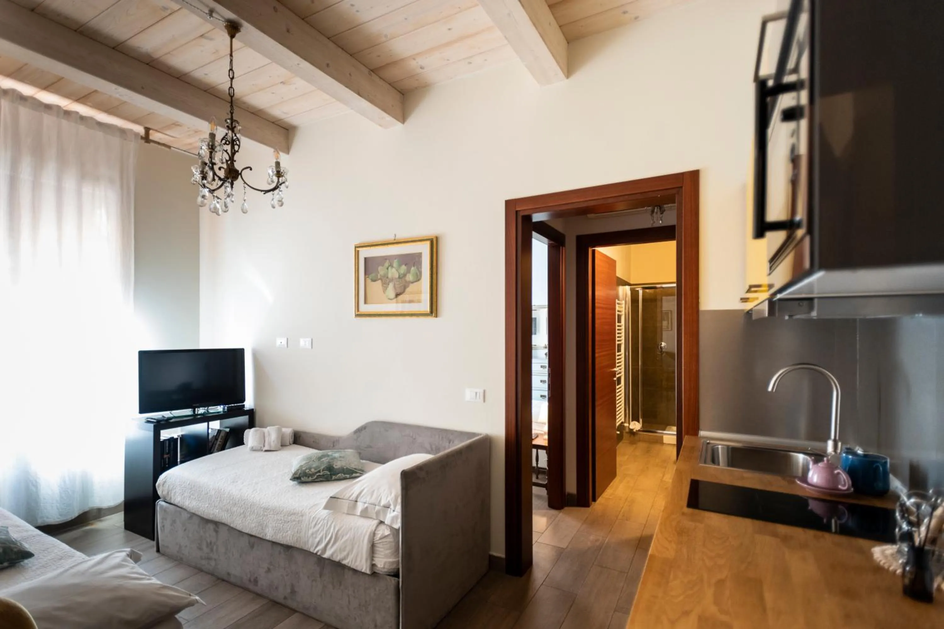 Bed in Al Battistero Luxury Suite