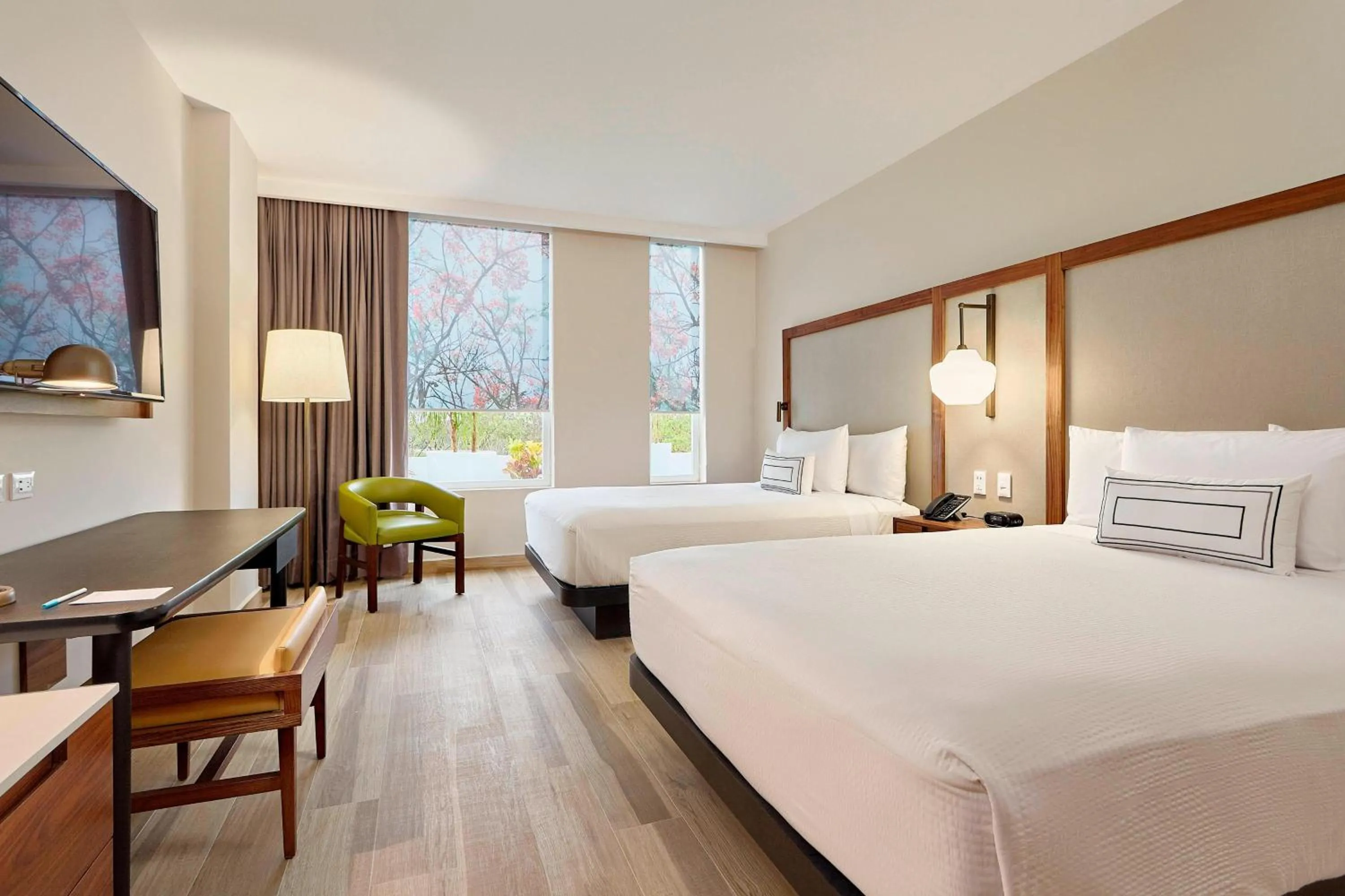 Photo of the whole room, Bed in Fairfield Inn & Suites by Marriott Cancun Airport