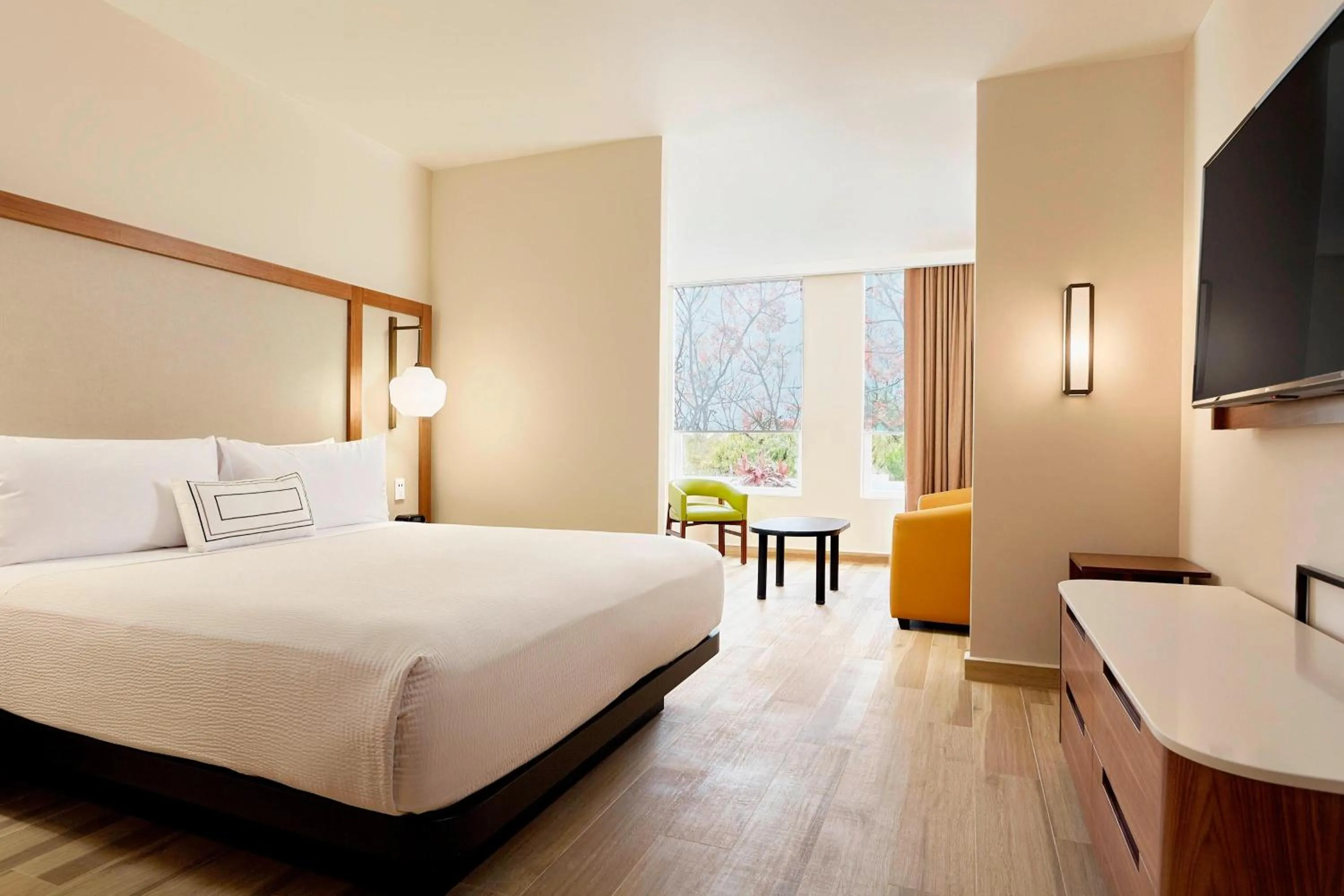 Photo of the whole room, Bed in Fairfield Inn & Suites by Marriott Cancun Airport