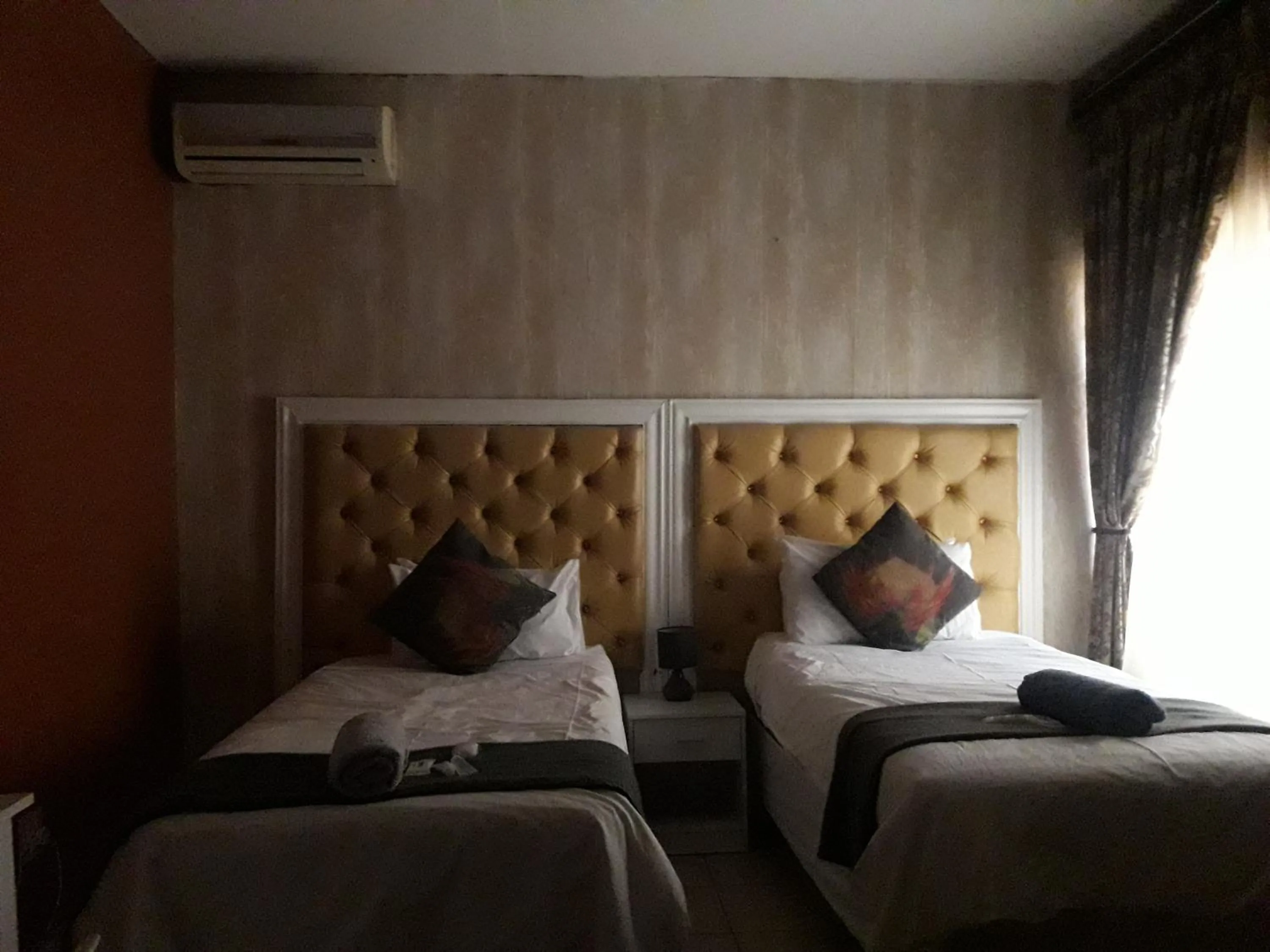 Bed in Vakhusi Guesthouse