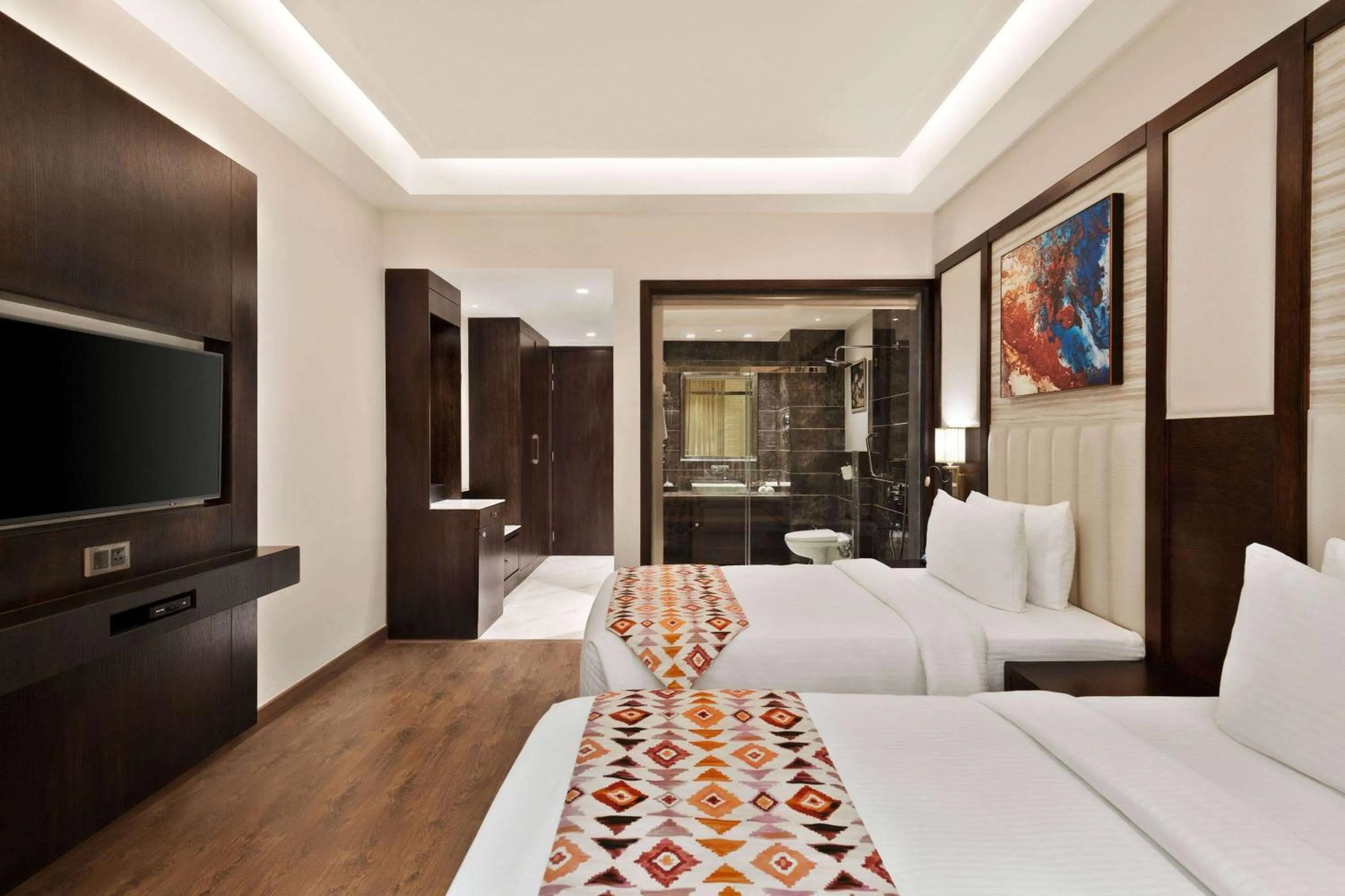 Photo of the whole room, Bed in Ramada by Wyndham Kapurthala