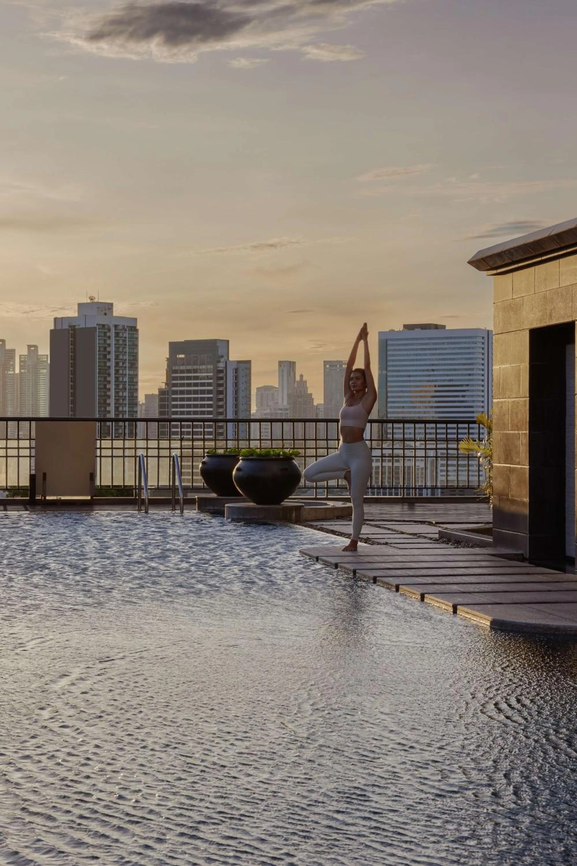 Pool view in Banyan Tree Bangkok