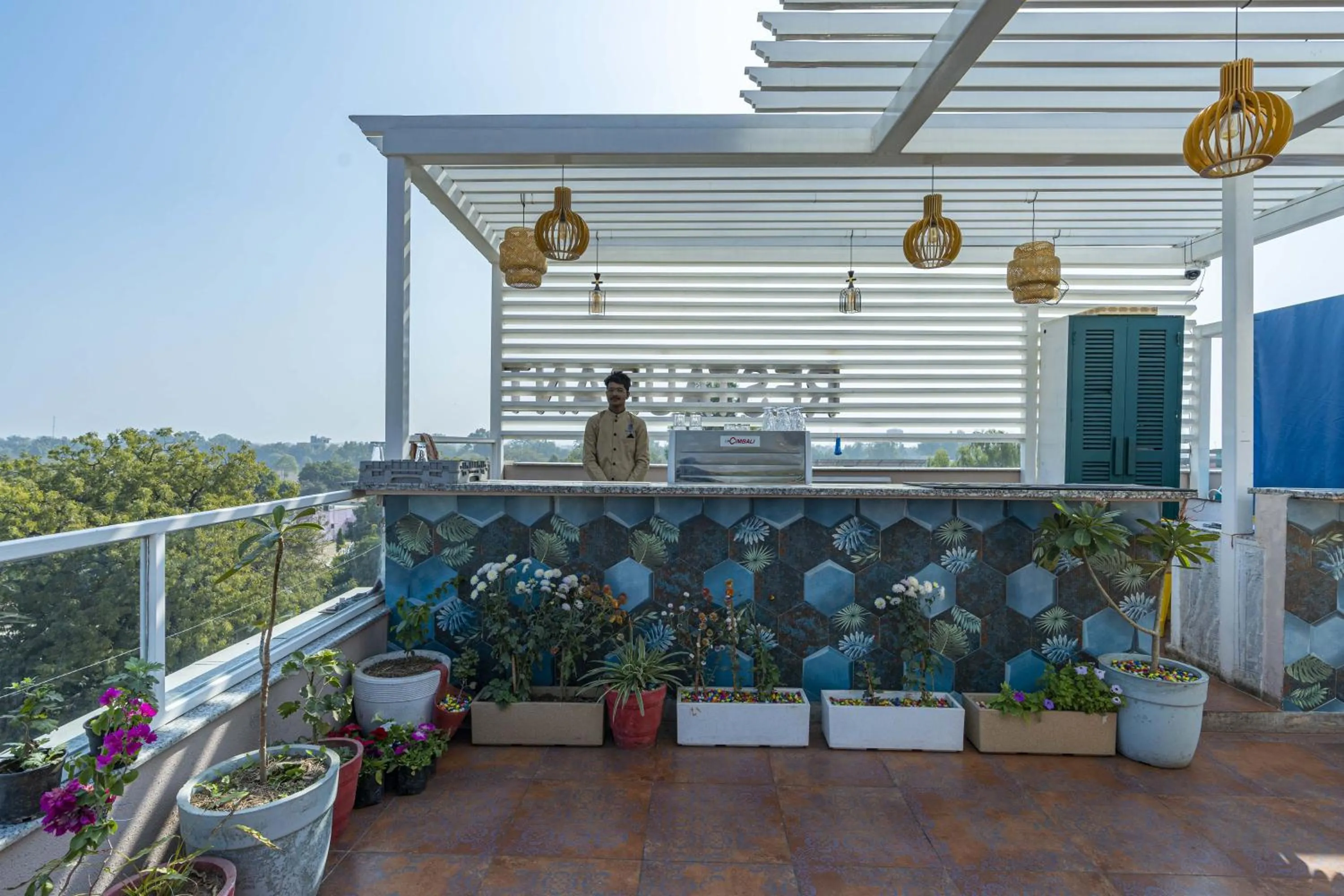 Patio in Zostel Bundi