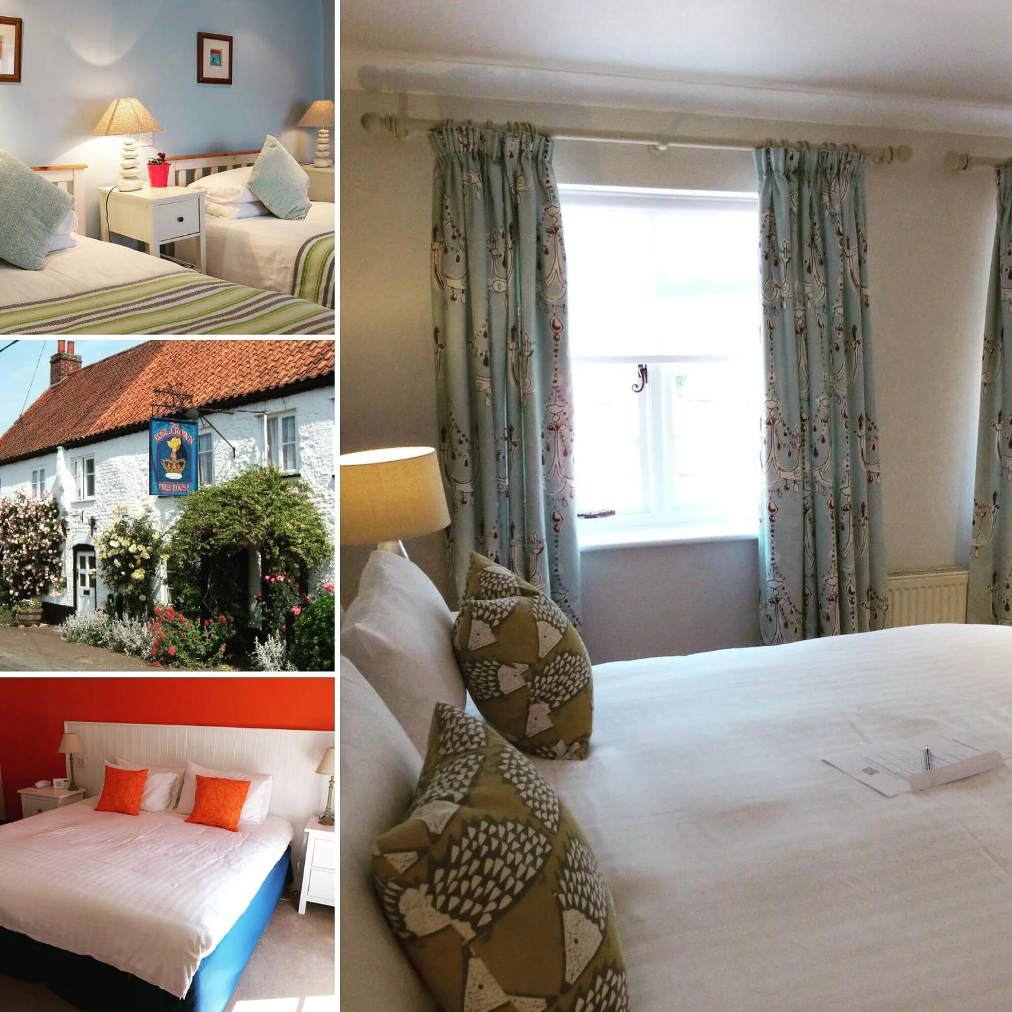 Property building, Bed in The Rose & Crown, Snettisham