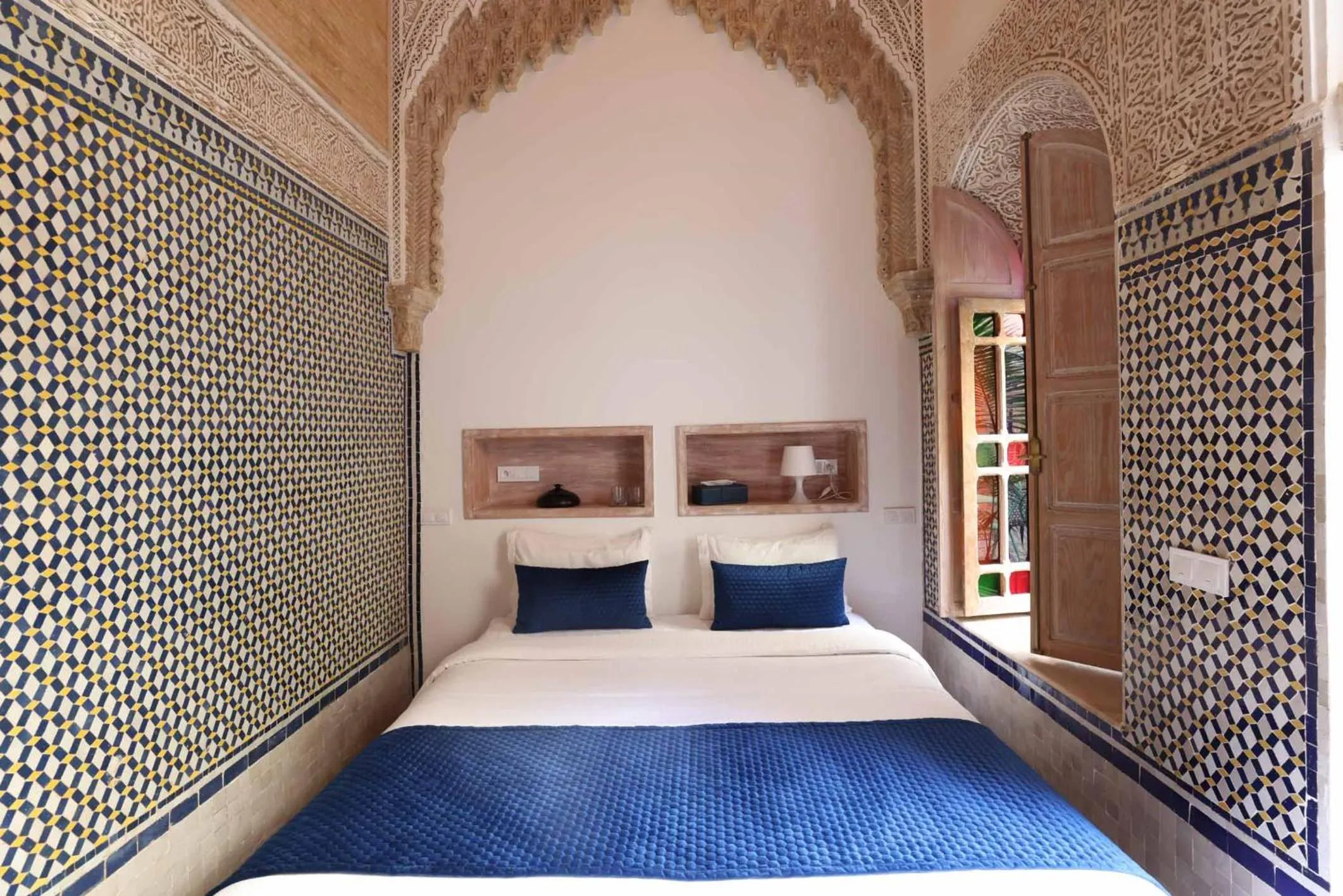 Bed in Riad Zyo