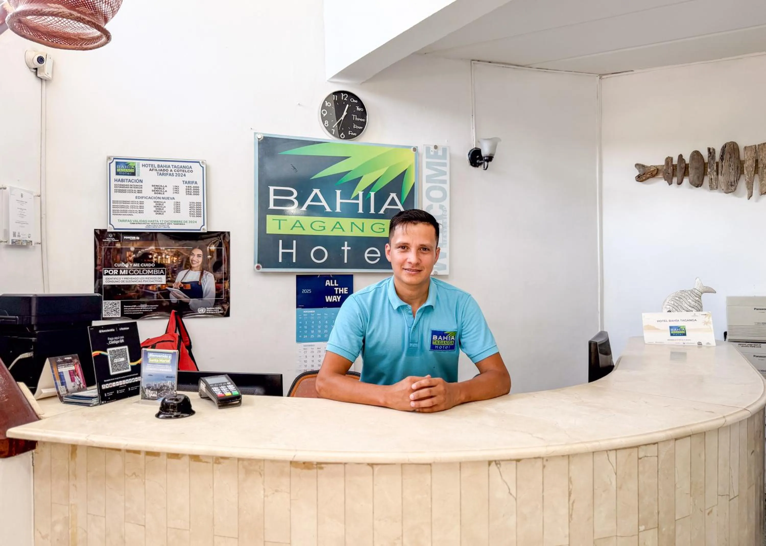 Staff in Hotel Bahia Taganga